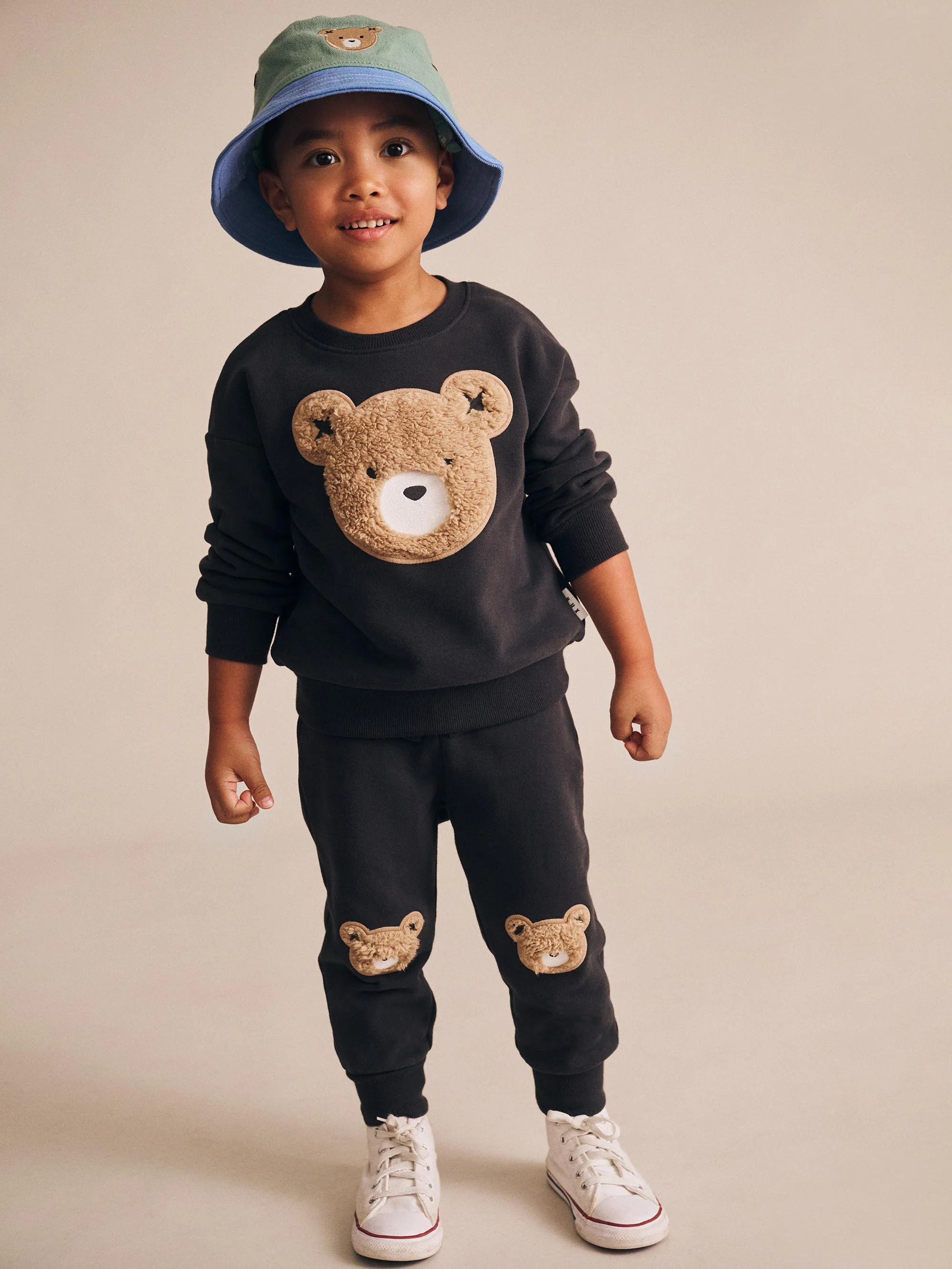 Huxbaby Furry Huxbear Track Pants Black - Image 2