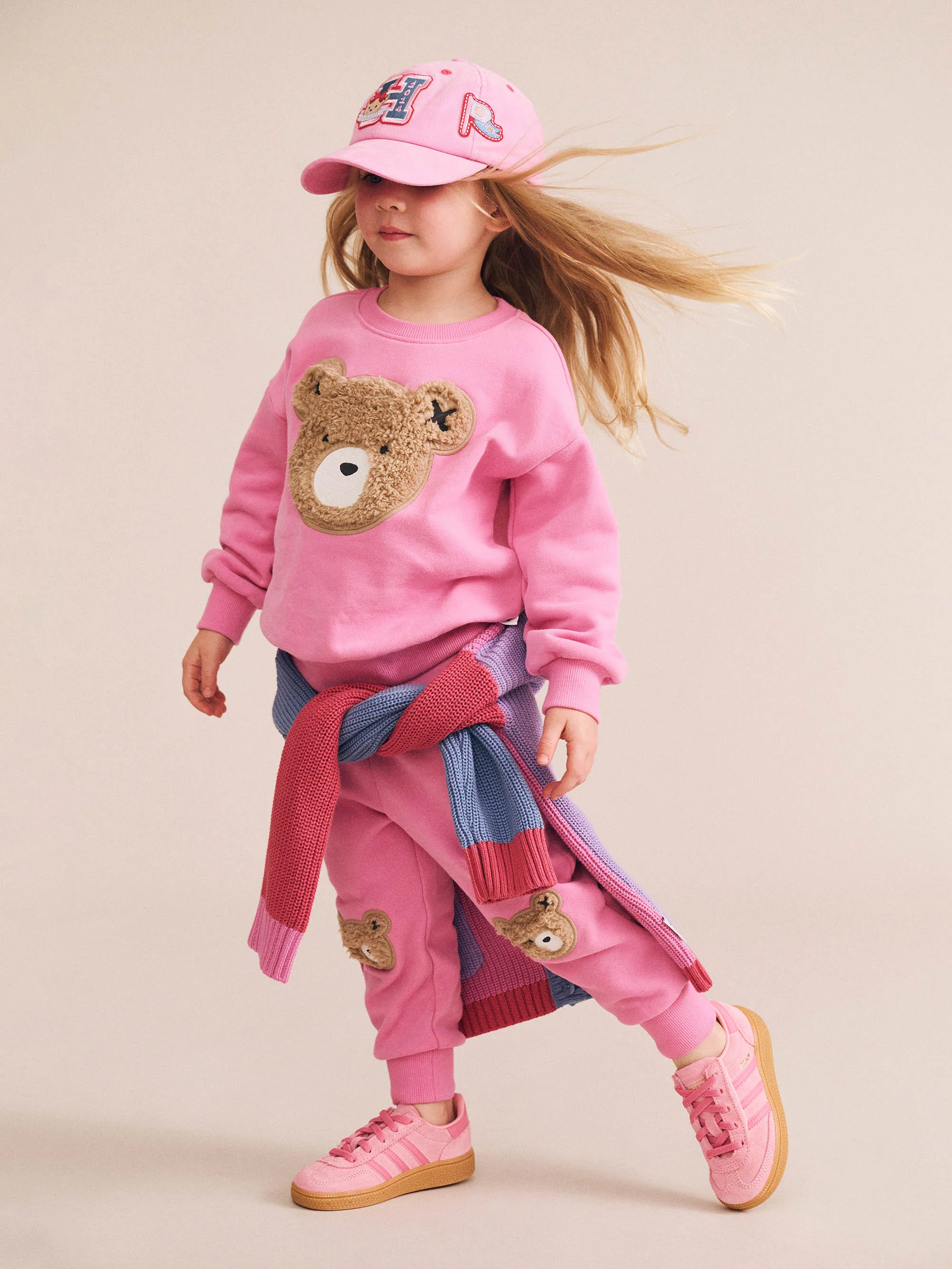 Furry Huxbear Trackpant - Strawberry - Image 2