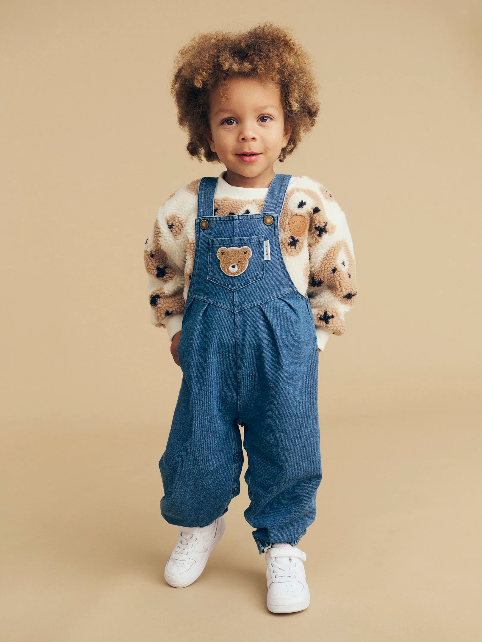 Huxbear Knit Denim Overalls - Image 7