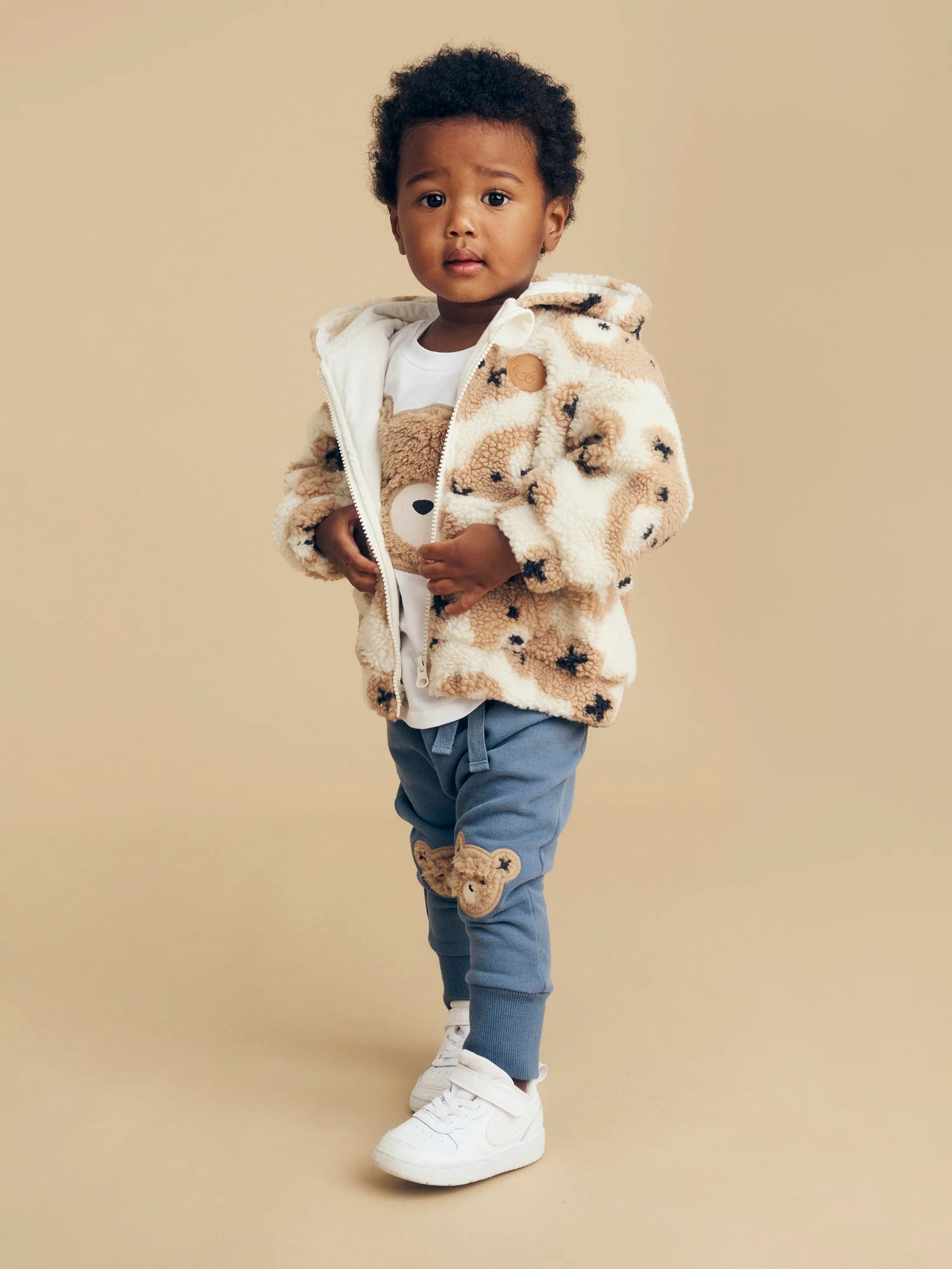 Huxbear Sherpa Hoodie - Natural - Image 6