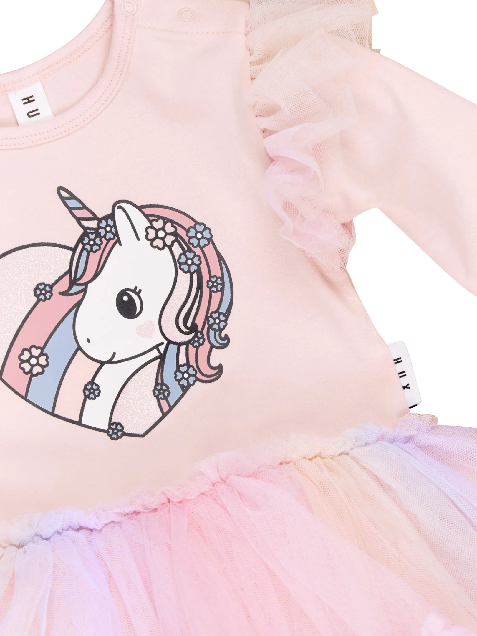Loveheart Unicorn Ballet Dress - Pink Pearl - Image 3