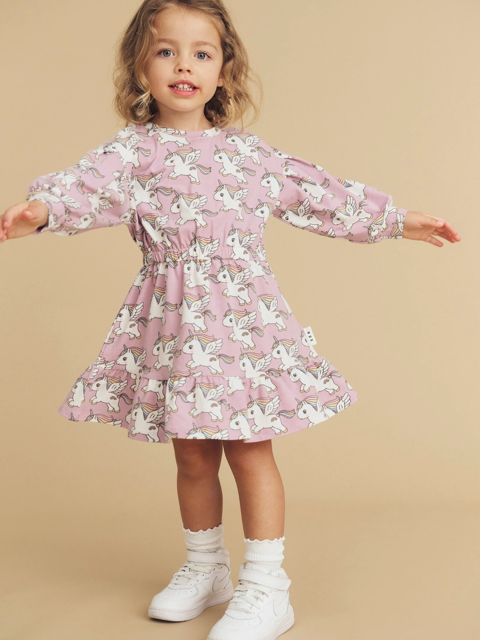 Magical Unicorn Drop Shoulder Dress - Orchid - Image 2