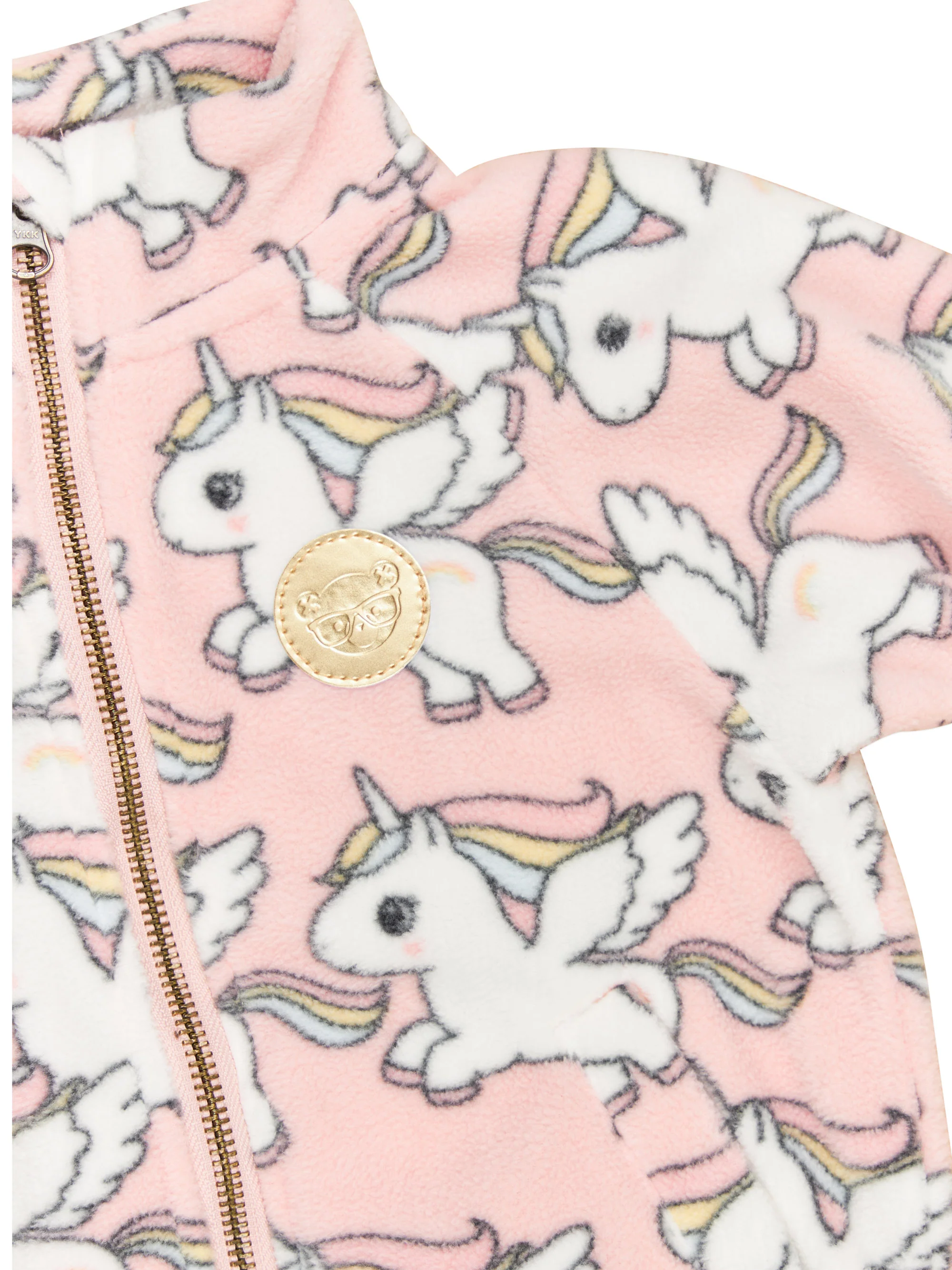 Magical Unicorn Fleece Jacket - Rosebud - Image 3