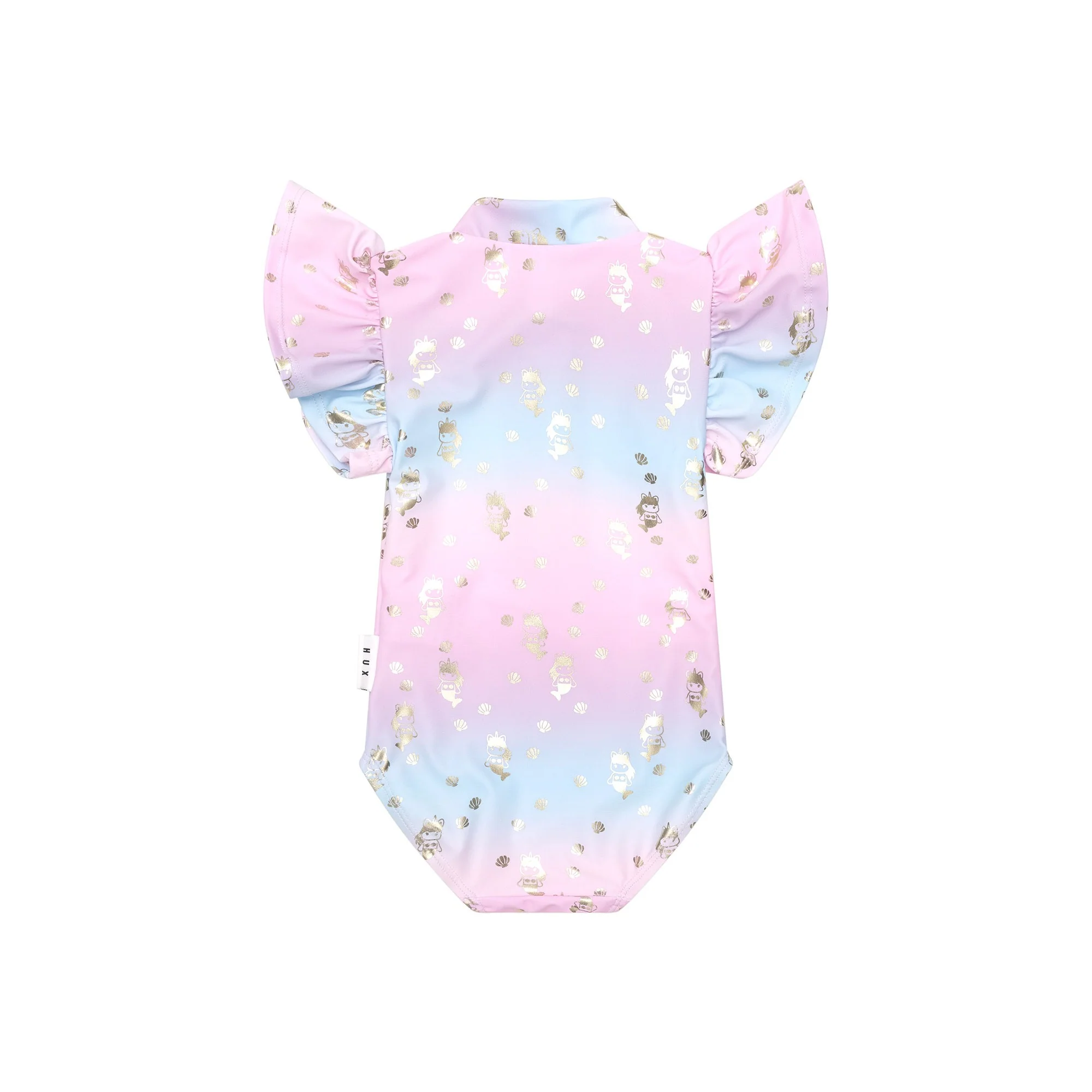 Mercorn Shell Frill Zip Swimsuit - Multi - Image 3