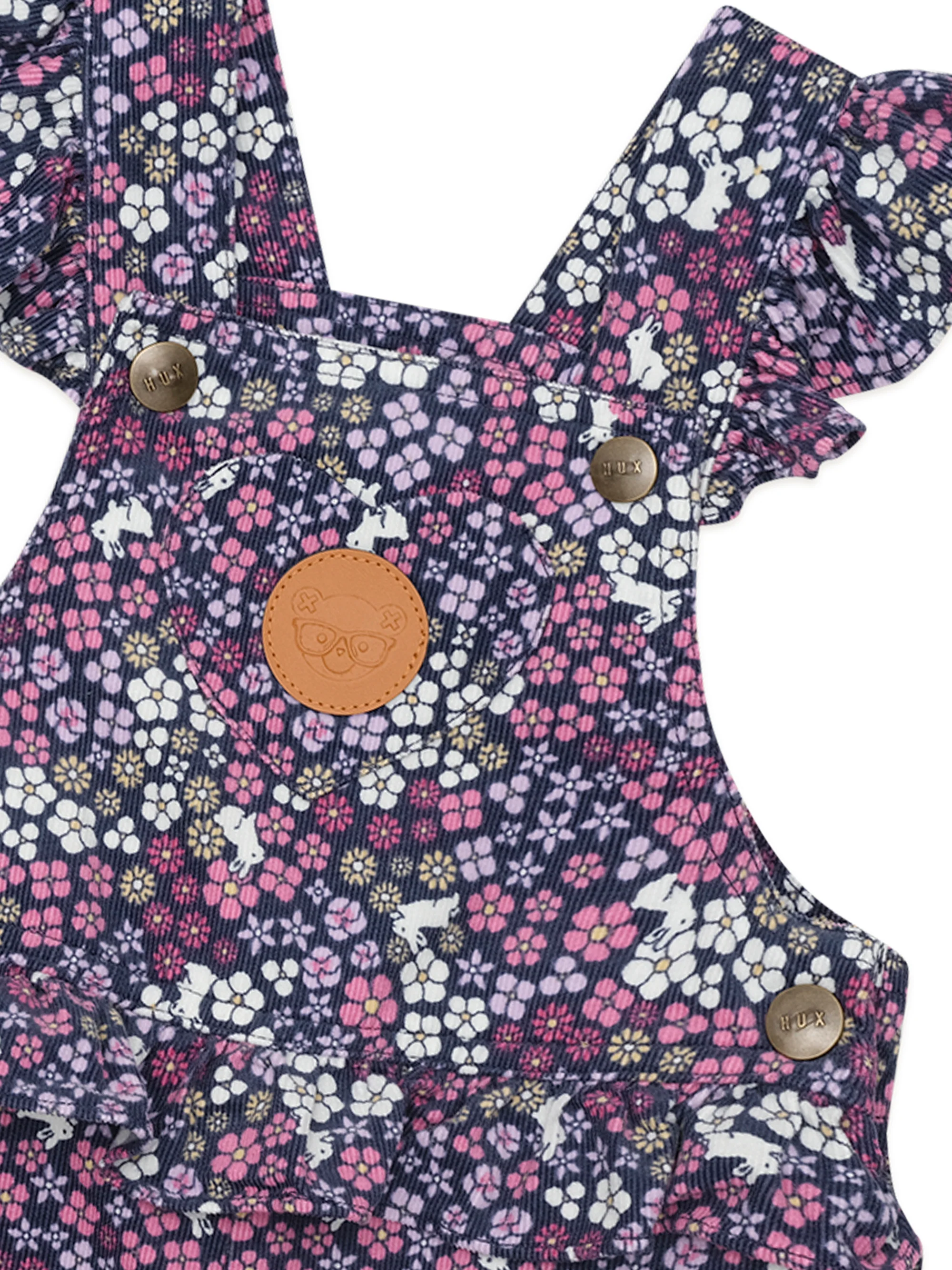 Huxbaby Midnight Flower Garden Frill Overall - Image 3