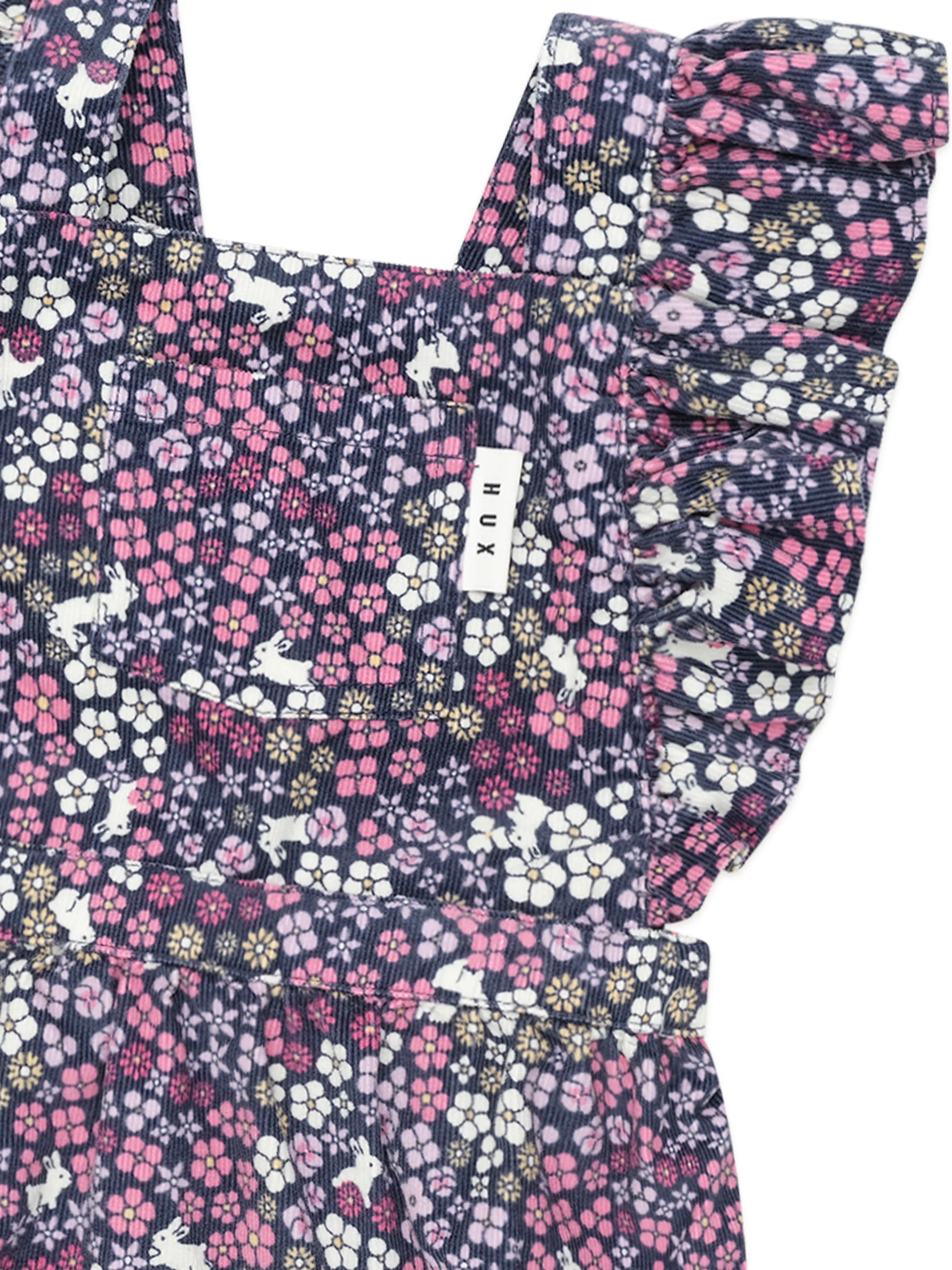 Huxbaby Midnight Flower Garden Frill Playsuit - Image 3
