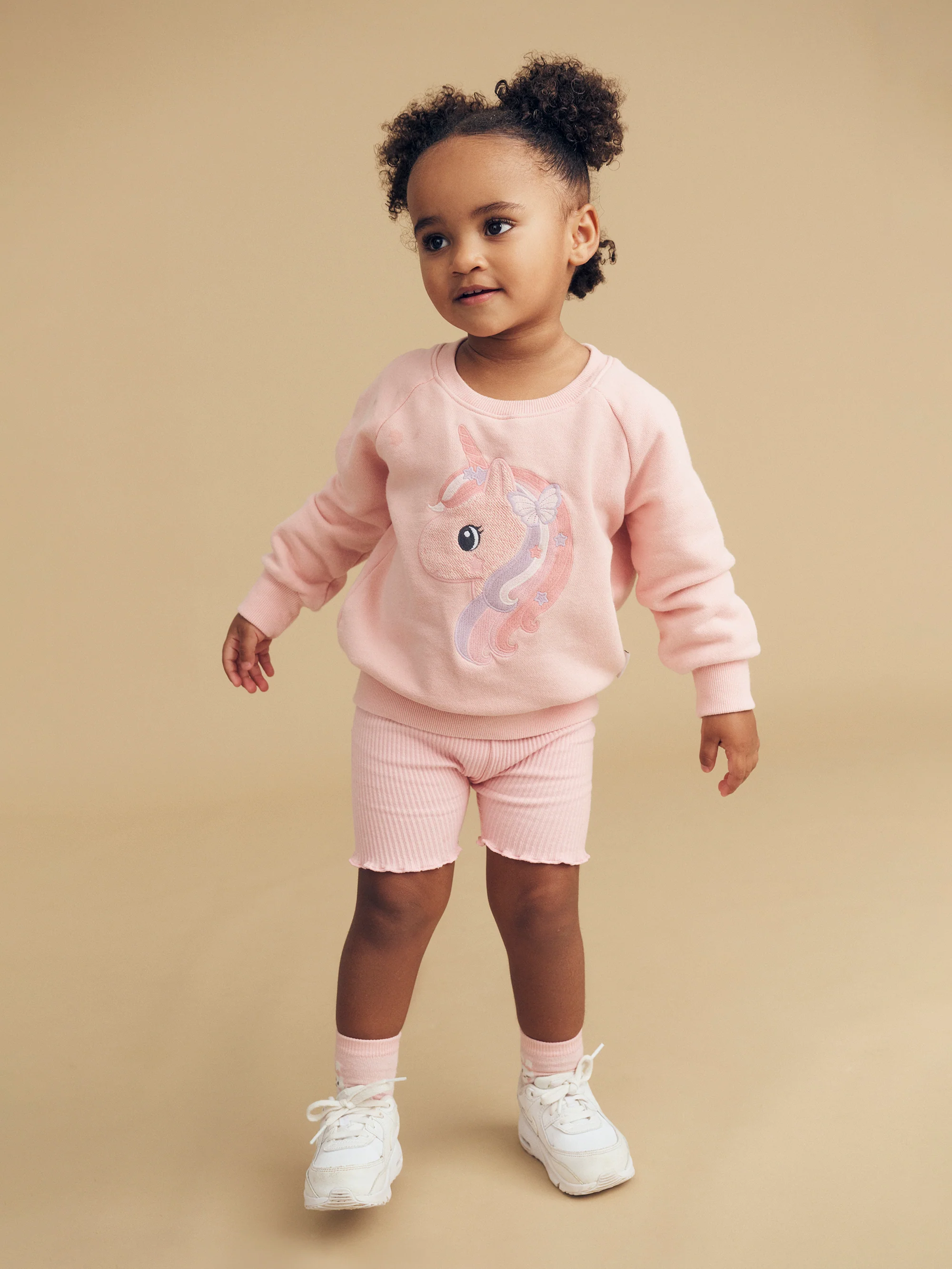Mystic Unicorn Sweatshirt - Washed Rosebud - Image 7
