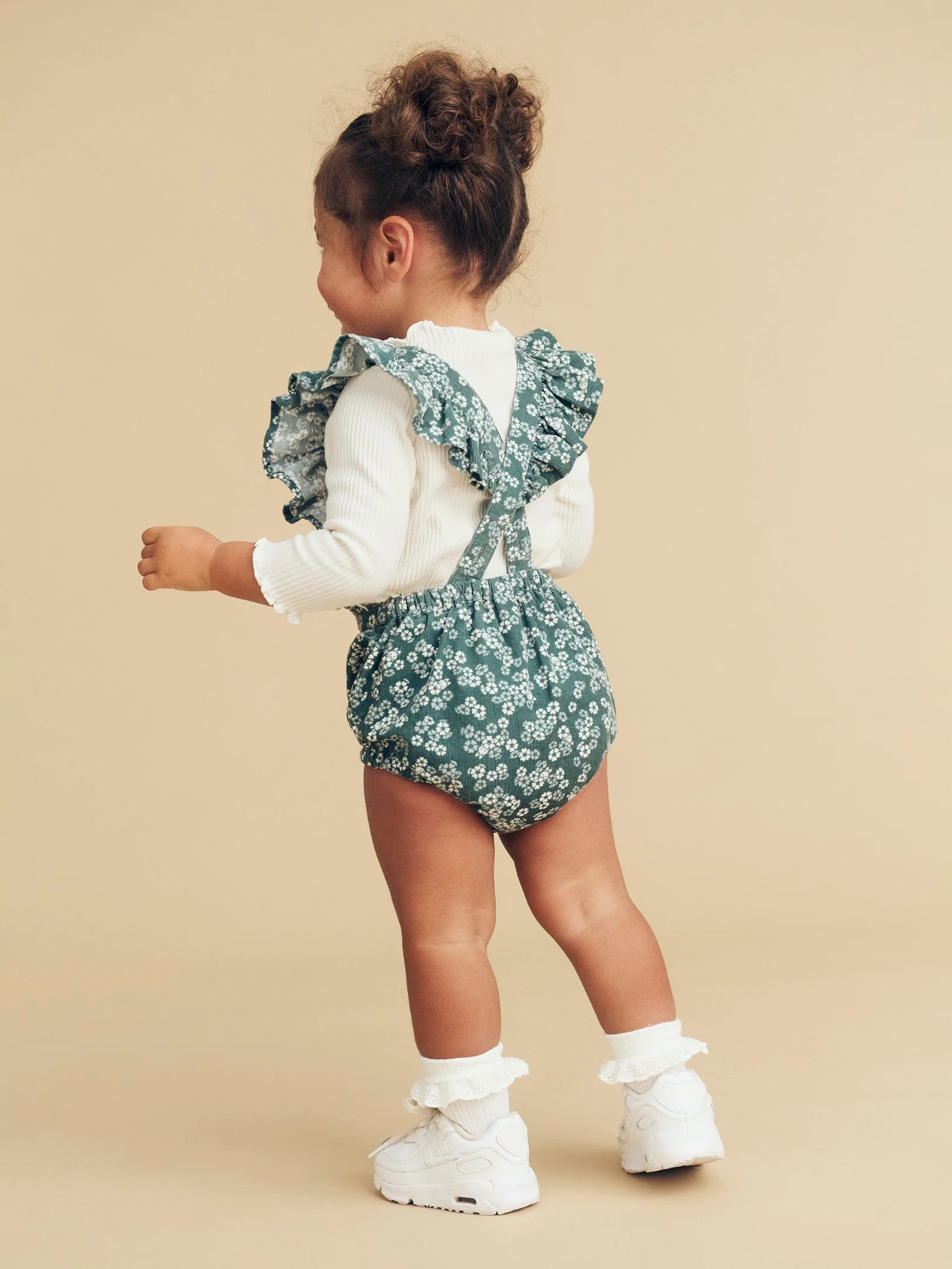 Peek A Boo Bunny Frill Playsuit - Spruce - Image 7