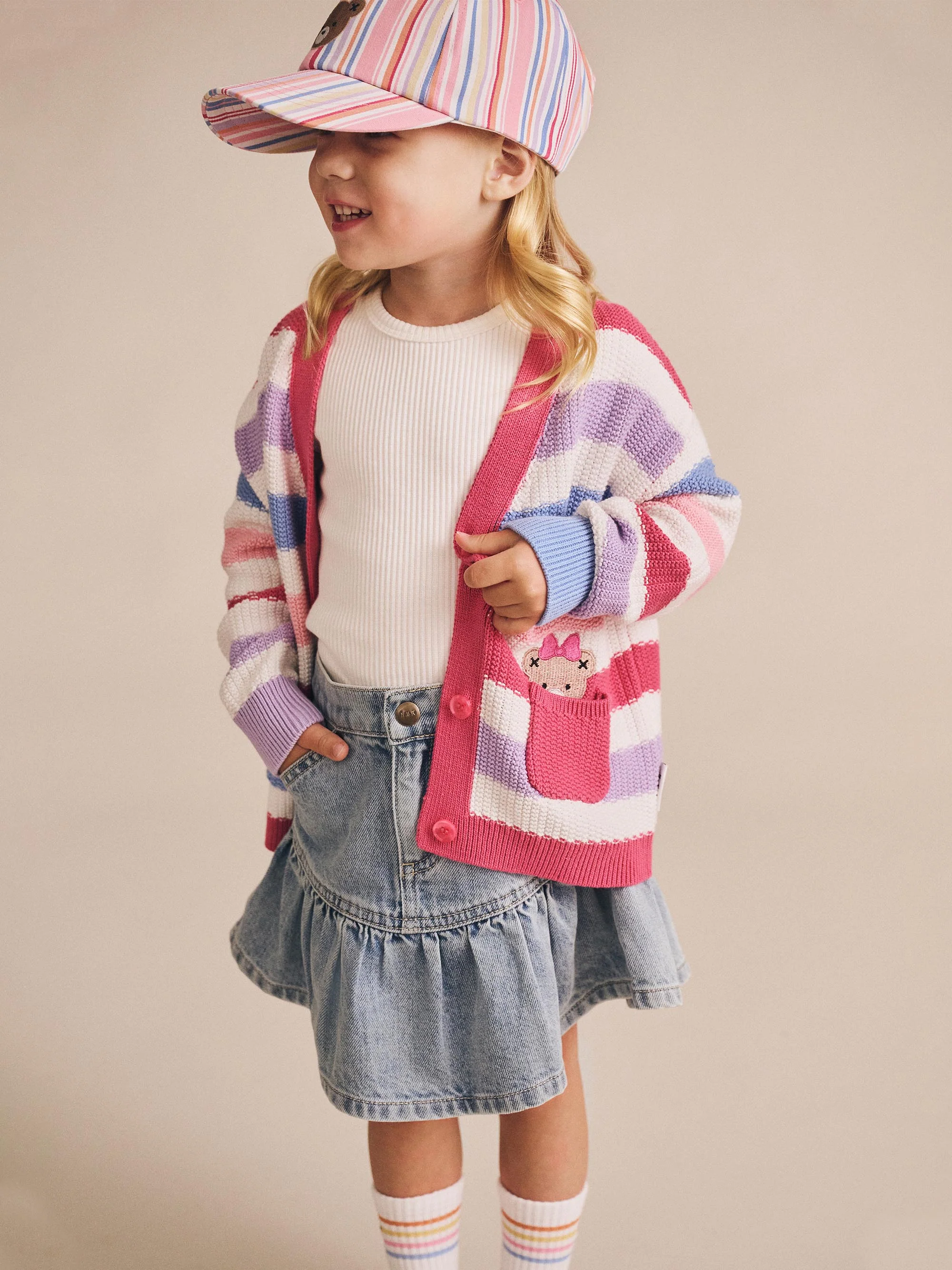 Huxbaby Peekaboo Huxette Knit Cardi - Image 2