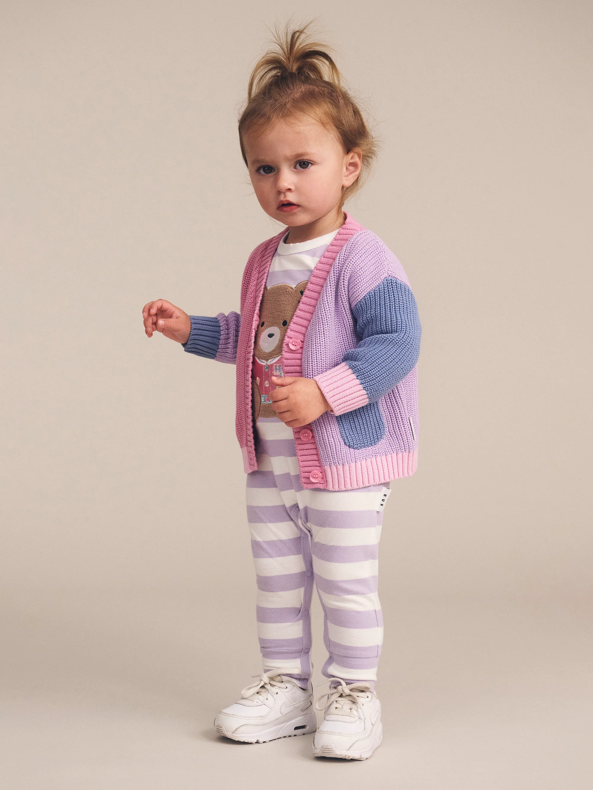 Huxbaby Peeping Pocket Girl Cardi - Image 2