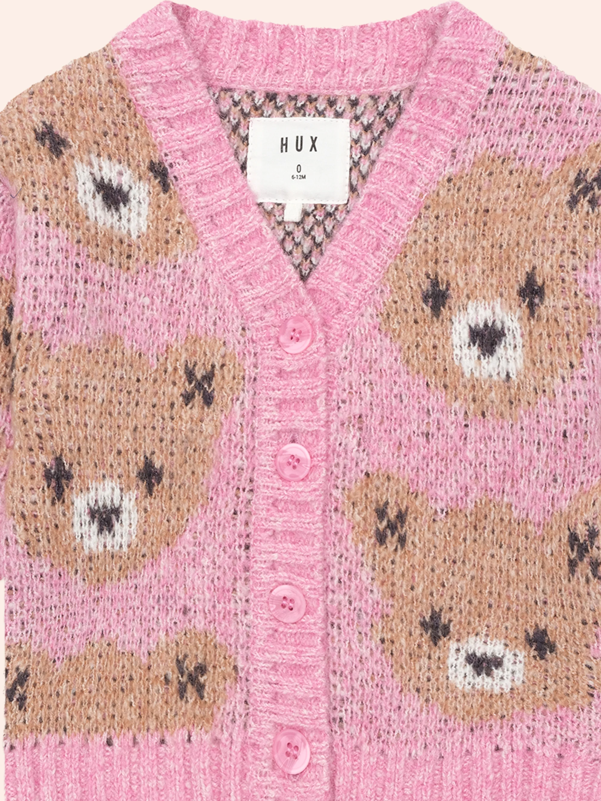 Huxbaby Peony Huxbear Knit Cardi - Image 4