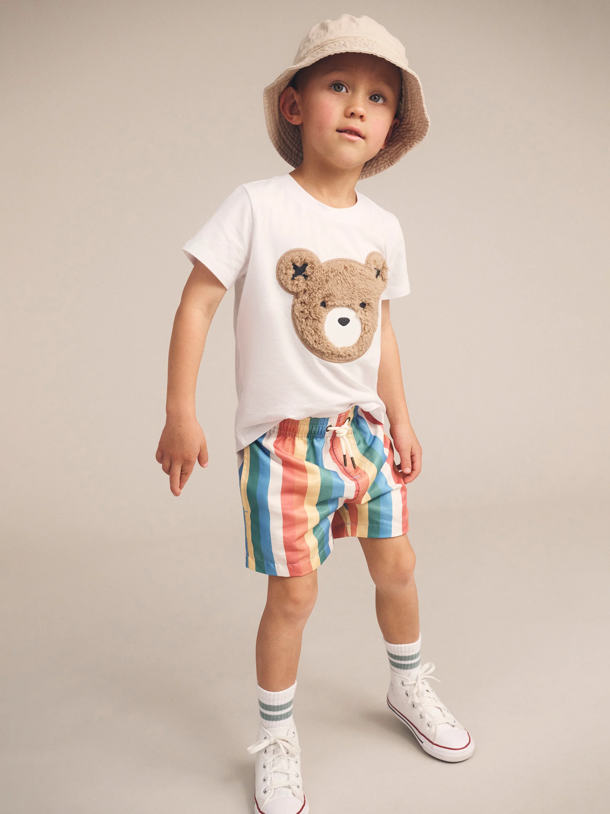 Huxbaby Rainbow Stripe Swim Short - Image 2