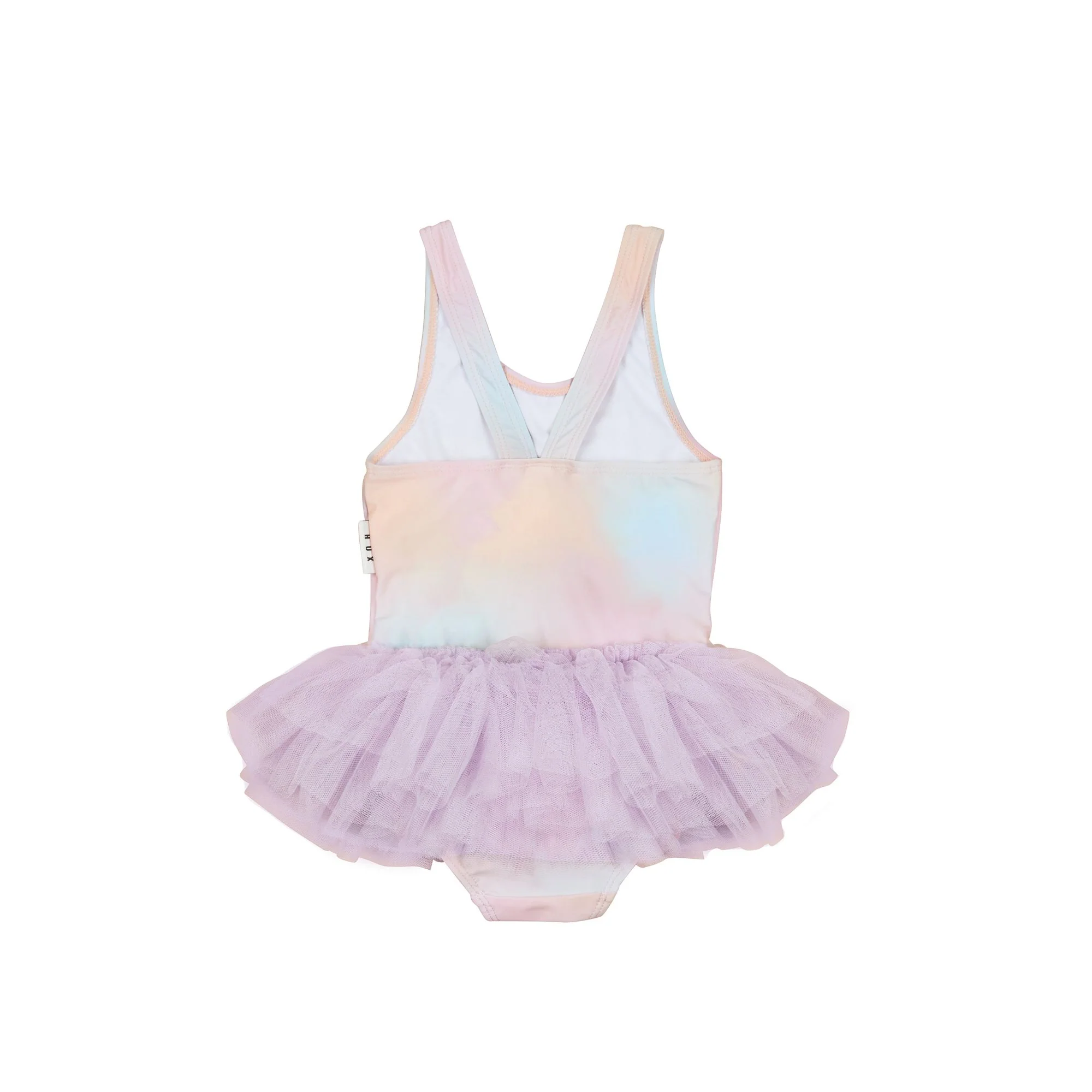Huxbaby Rainbow Swirl Glittercorn Ballet Swimsuit - Image 3