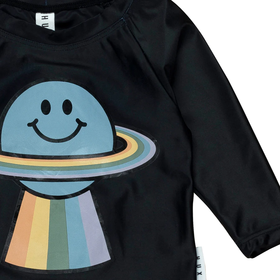 Huxbaby Rashie Rainbow Planet - Black - Image 5
