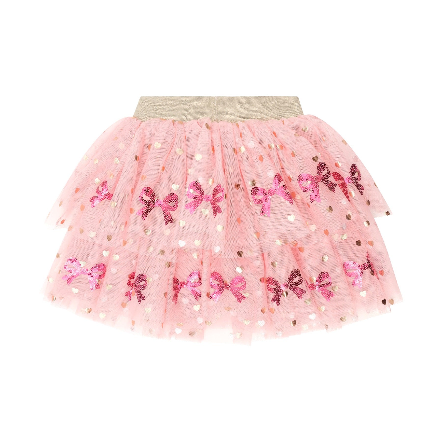 Sequin Bow Tiered Tulle Skirt - Image 5