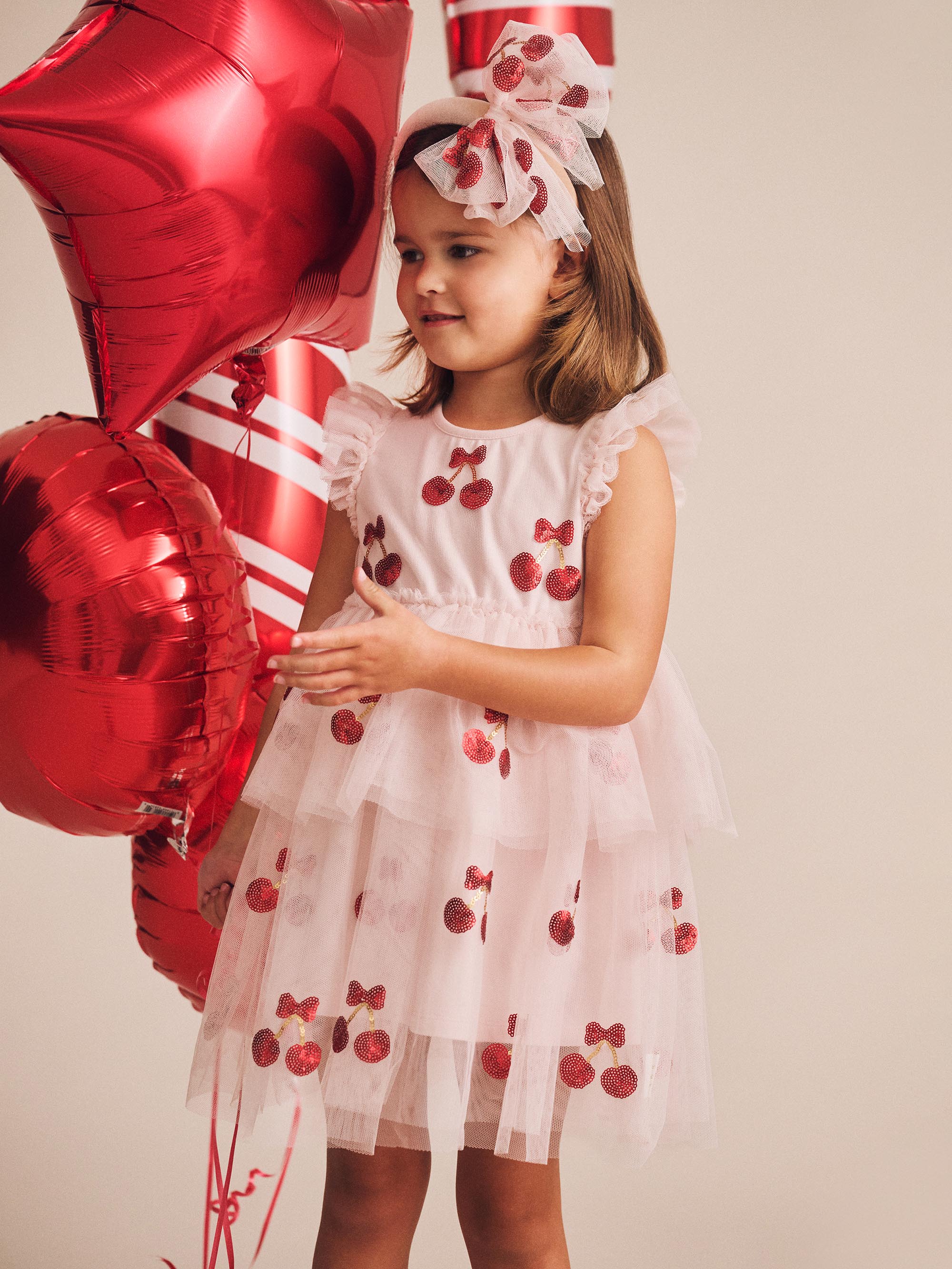 Sequin Cherry Pie Tulle Dress - Image 3
