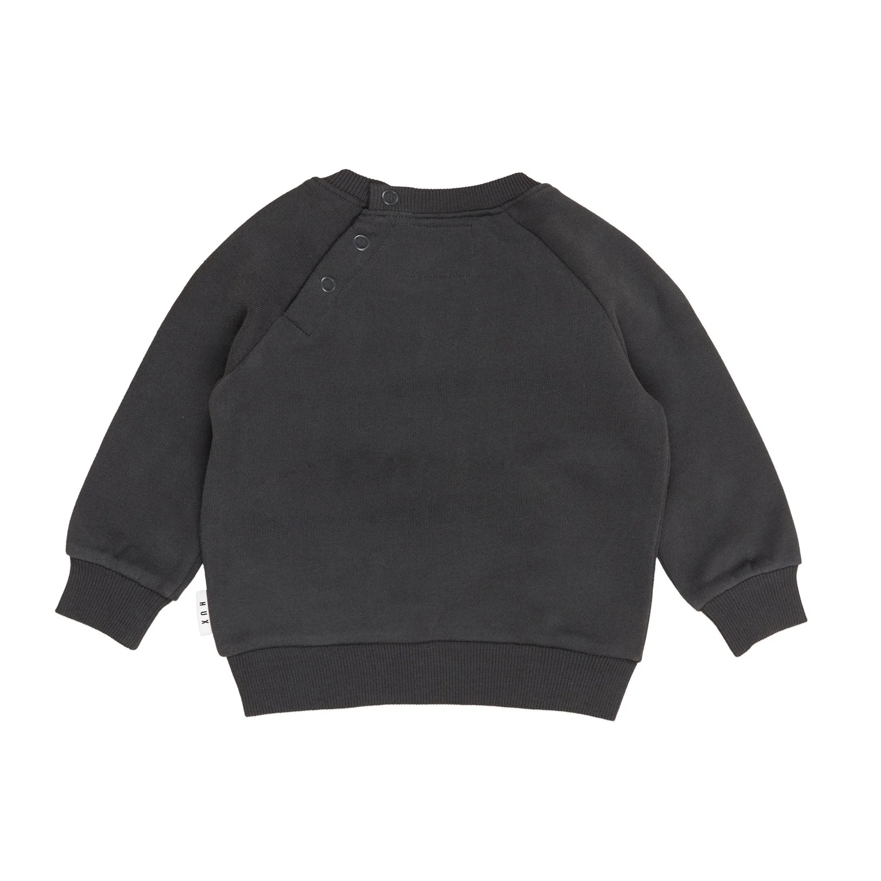 Smiley Rainbow Sweatshirt - Soft Black - Image 3