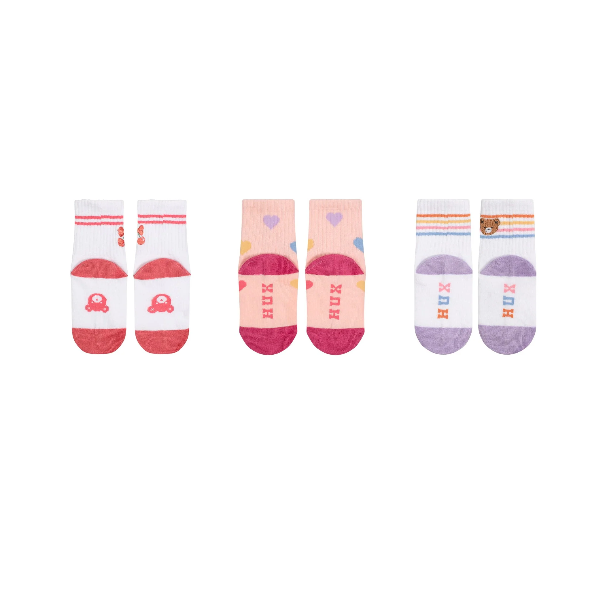 Huxbaby Sporty Socks 3 Pack Sweetheart - Image 6