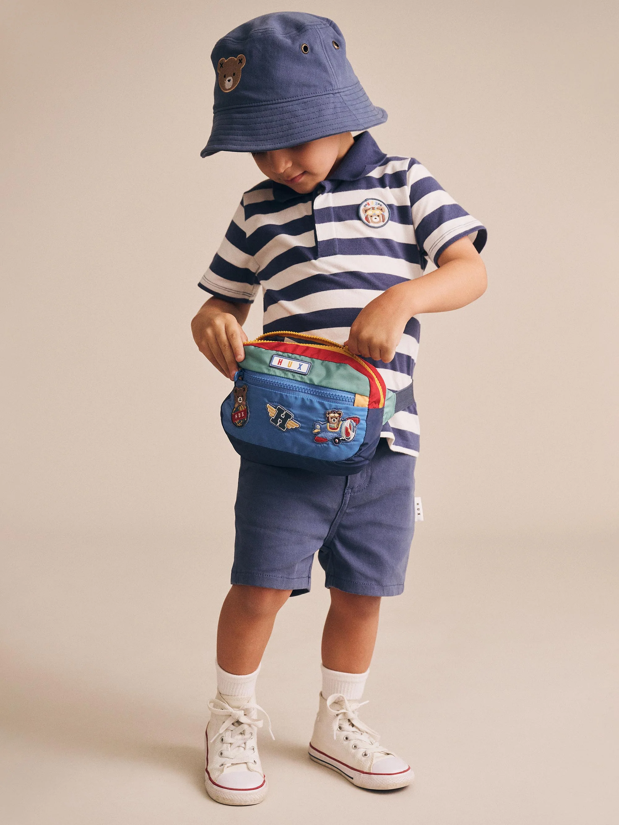 Huxbaby Stripe Polo Tee - Image 2