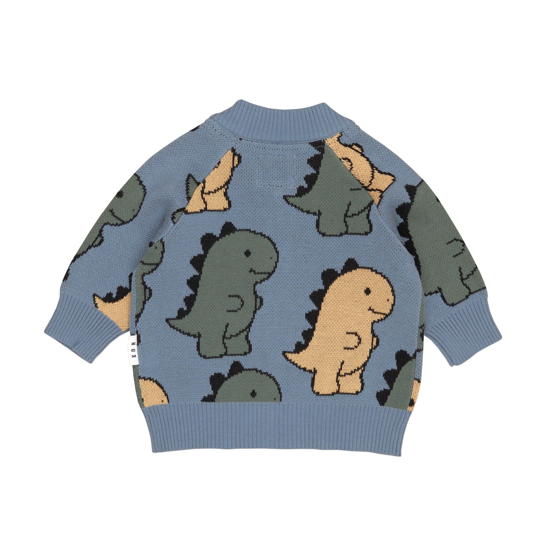 T-Rex Knit Bomber - Dino Blue - Image 5