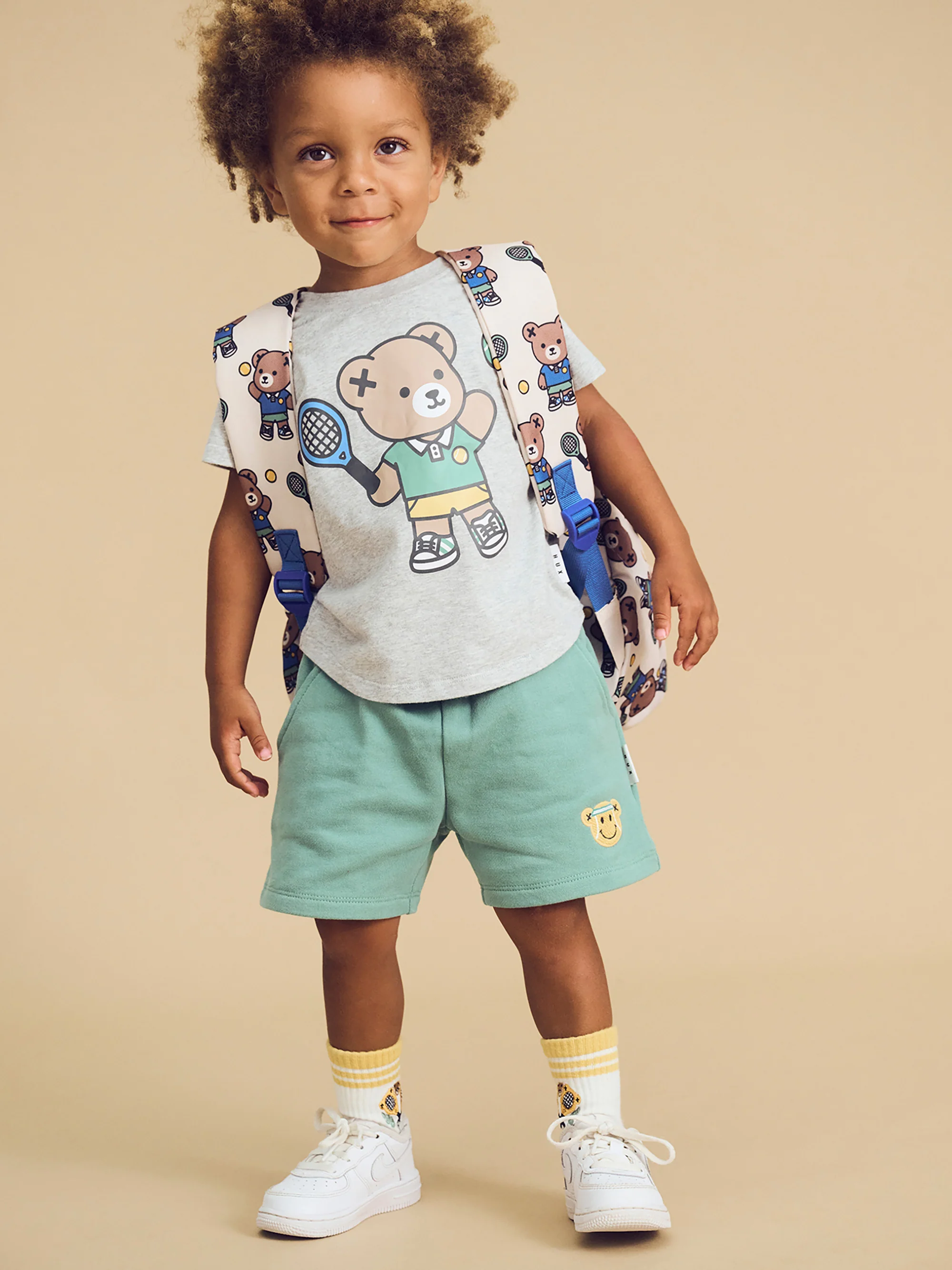Tennis Hux T-Shirt - Grey Marle - Image 2