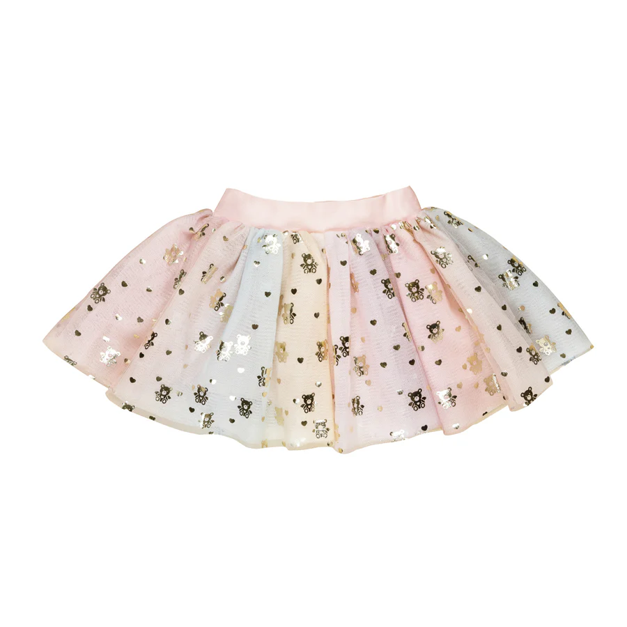 Huxbaby Tulle Skirt - Rainbow Angel Bear Print - Image 3