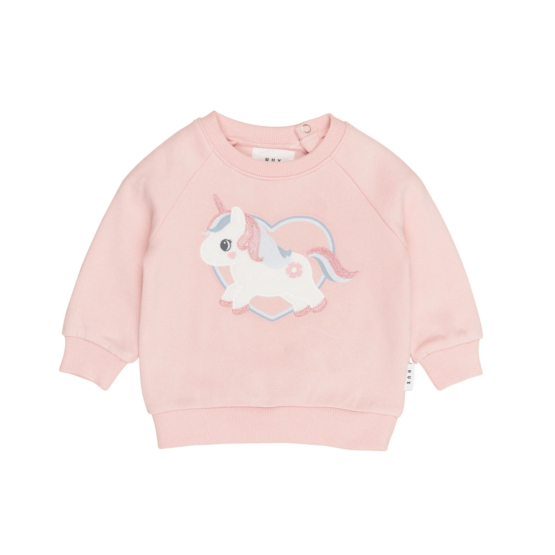 Unicorn Heart Sweatshirt - Pink Pearl