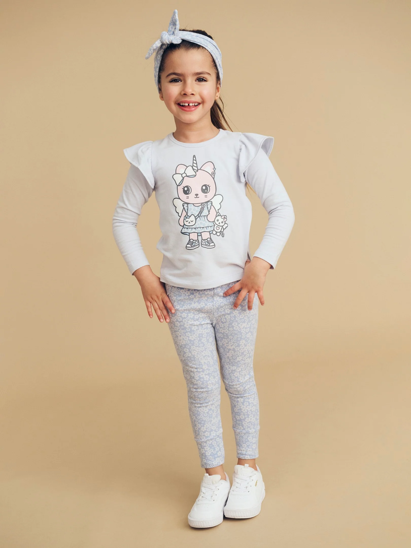 Unicorn Surprise Legging - Dusty Blue - Image 2