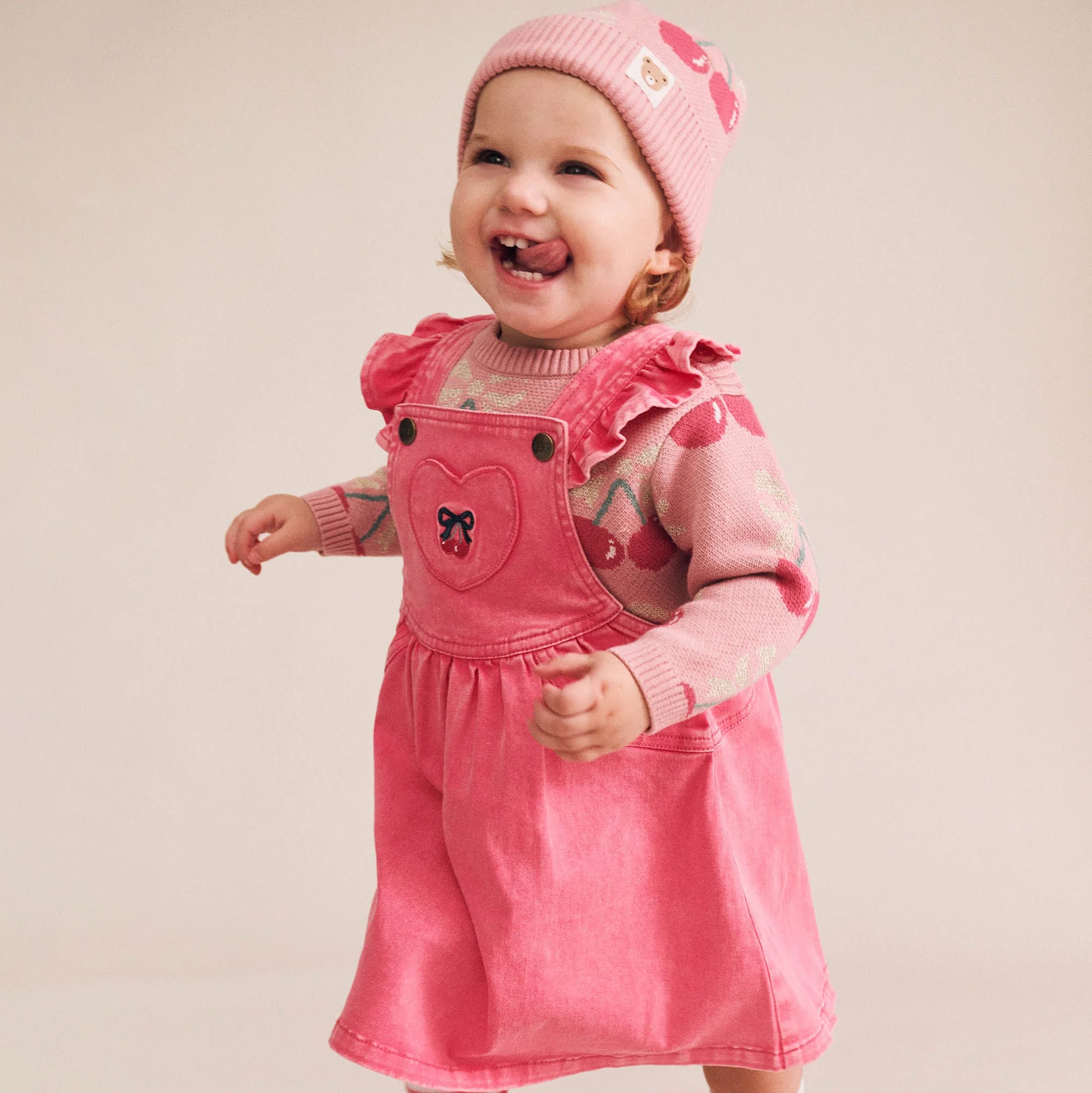 Vintage Cherry Pinafore - Image 2
