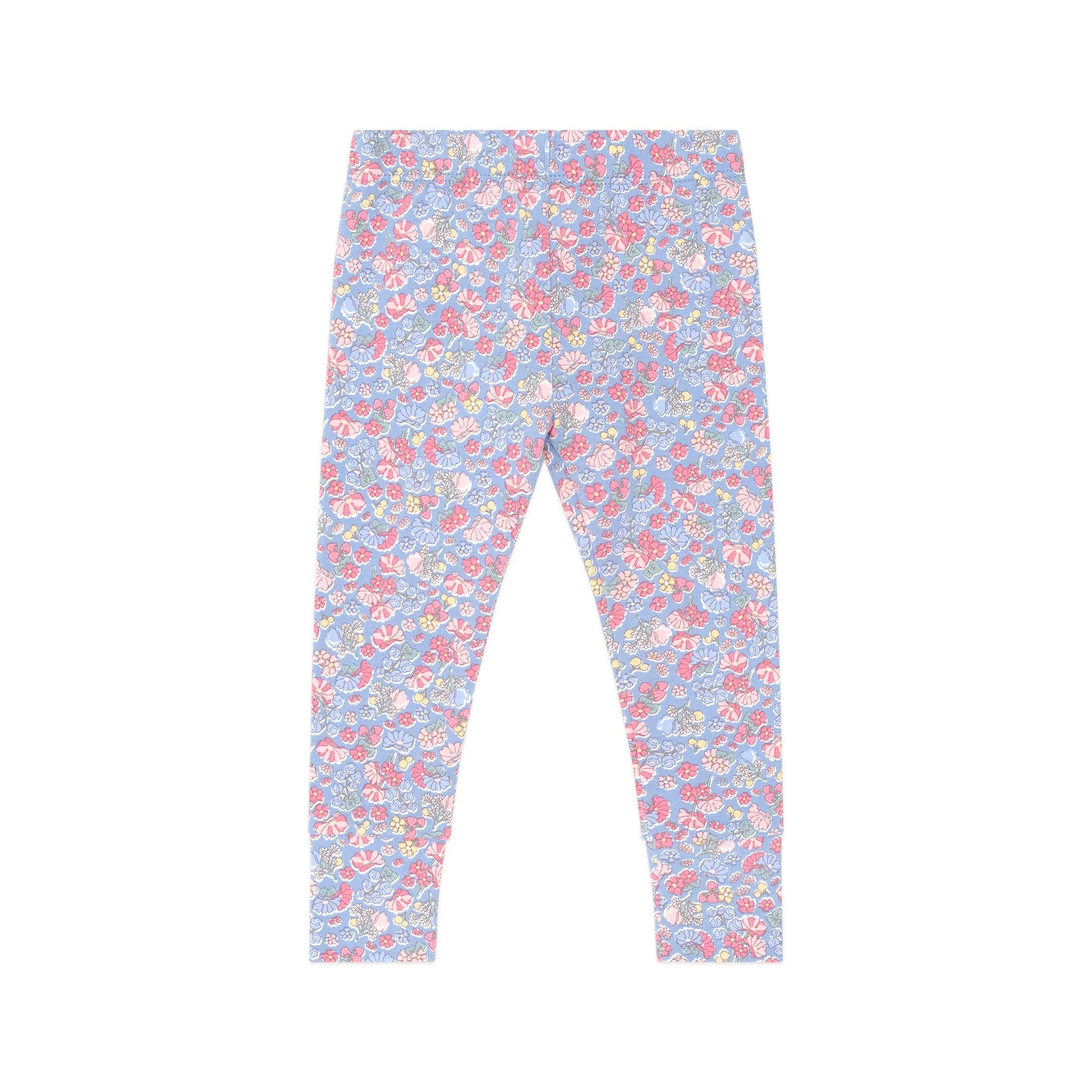 Vintage Floral Legging - Bijou Blue