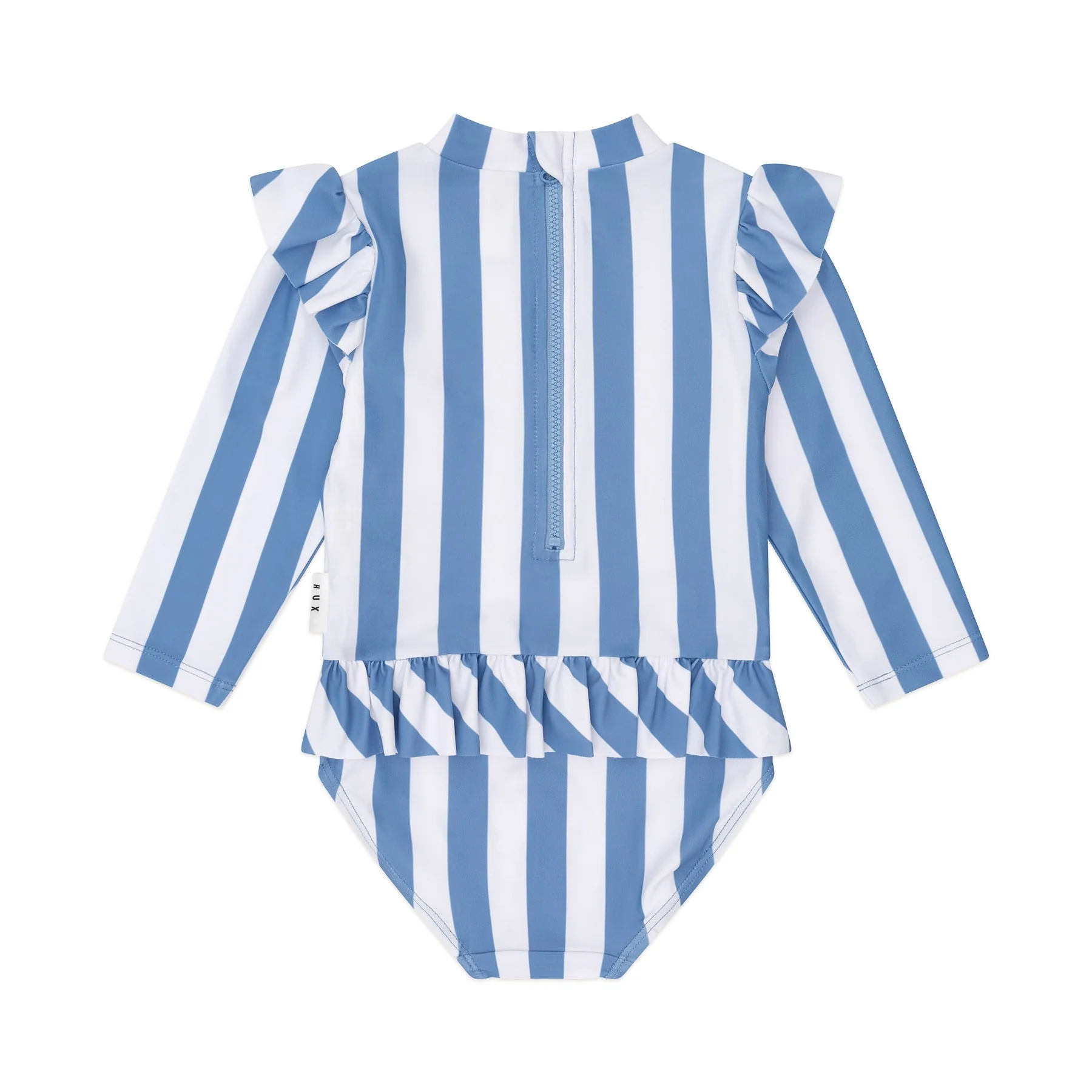 Vintage Stripe Cherry Peplum Swimsuit - Image 5