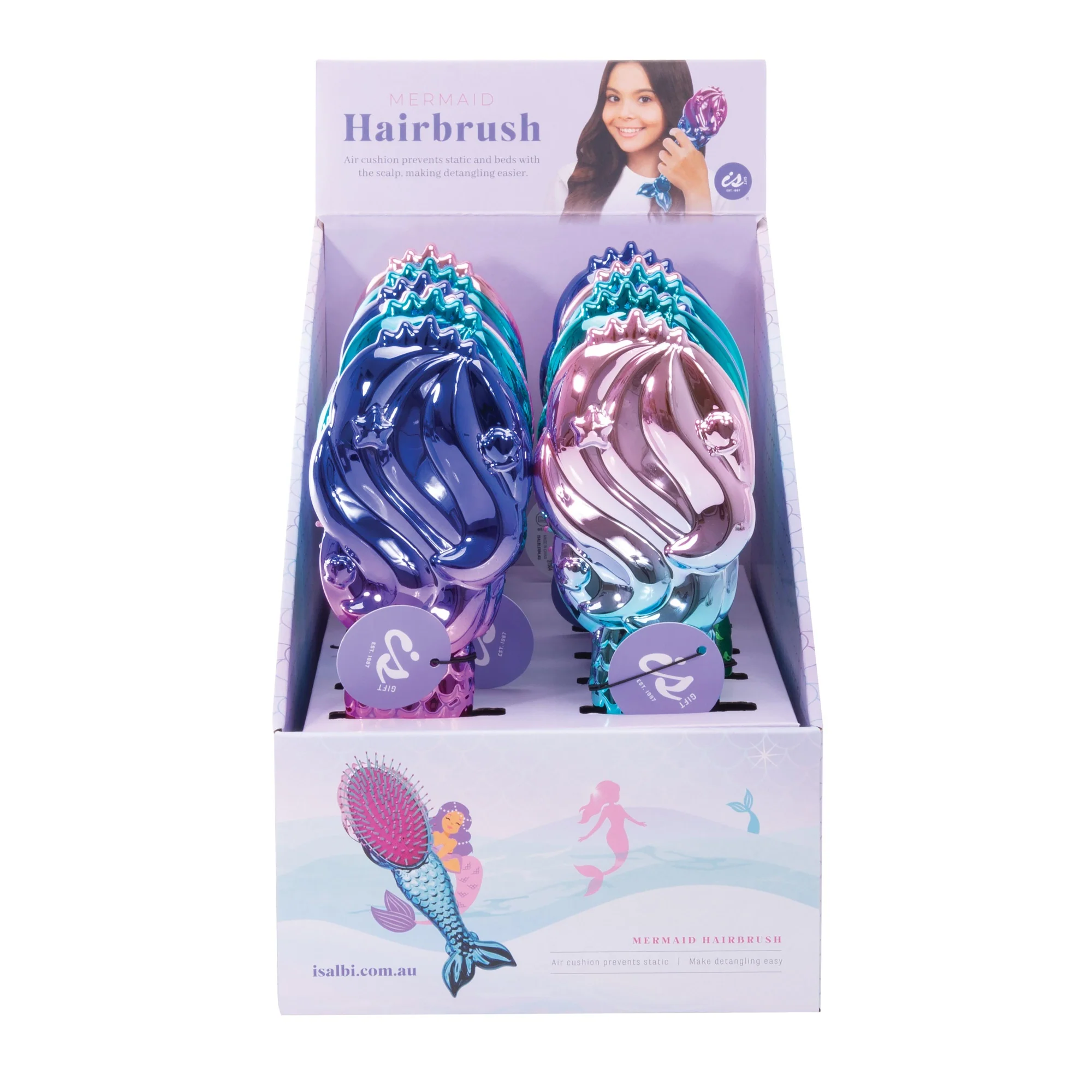 Mermaid Hair Brush - Assorted - Image 2