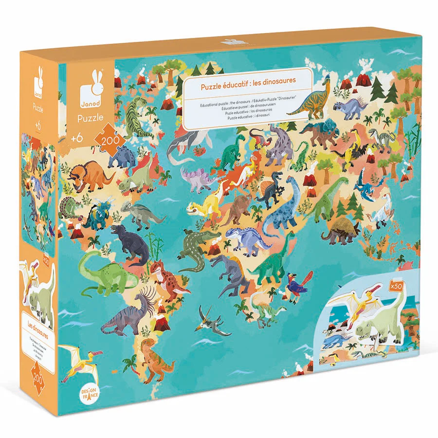 200 Piece Educational Dinosaur Puzzle - Image 5