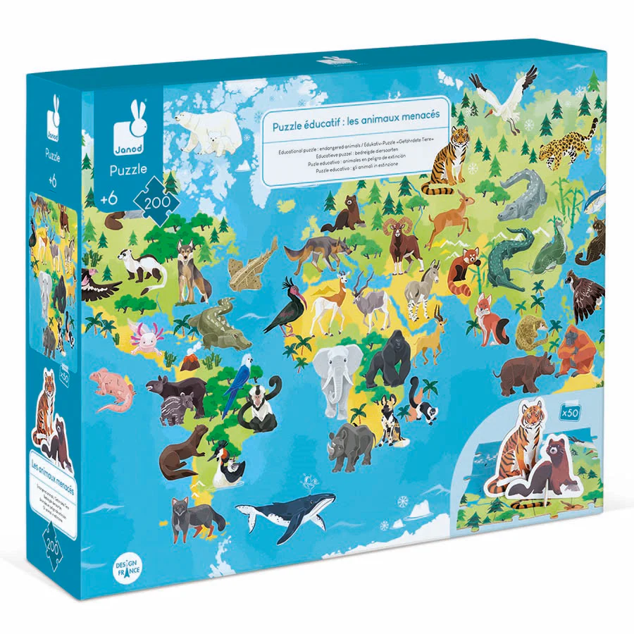 200 Piece Endangered Animals Puzzle - Image 5
