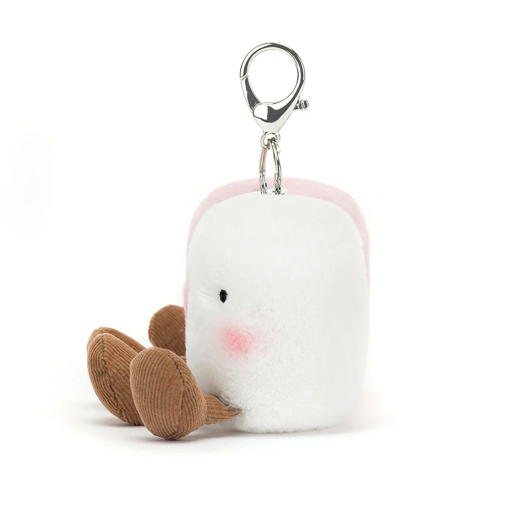 Jellycat Amuseables Bag Charm - Pair of Marshmallows - Image 2