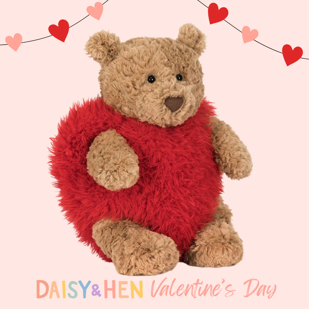 Jellycat Bartholomew Bear Heartthrob