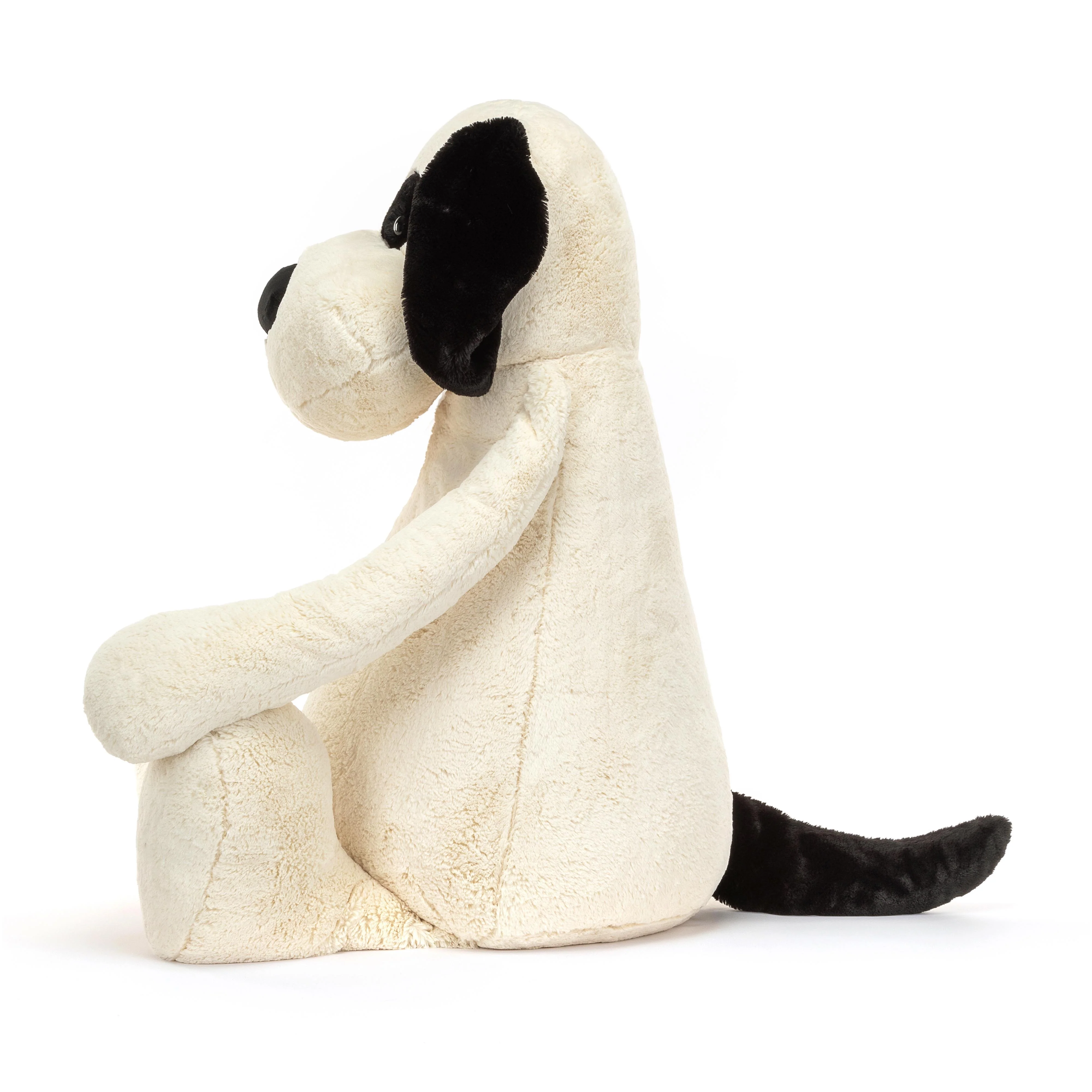 Jellycat Bashful Black & Cream Puppy - Gigantic - Image 3