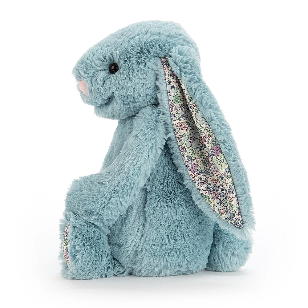 Jellycat Bashful Blossom Bunny Medium - Aqua - Image 2