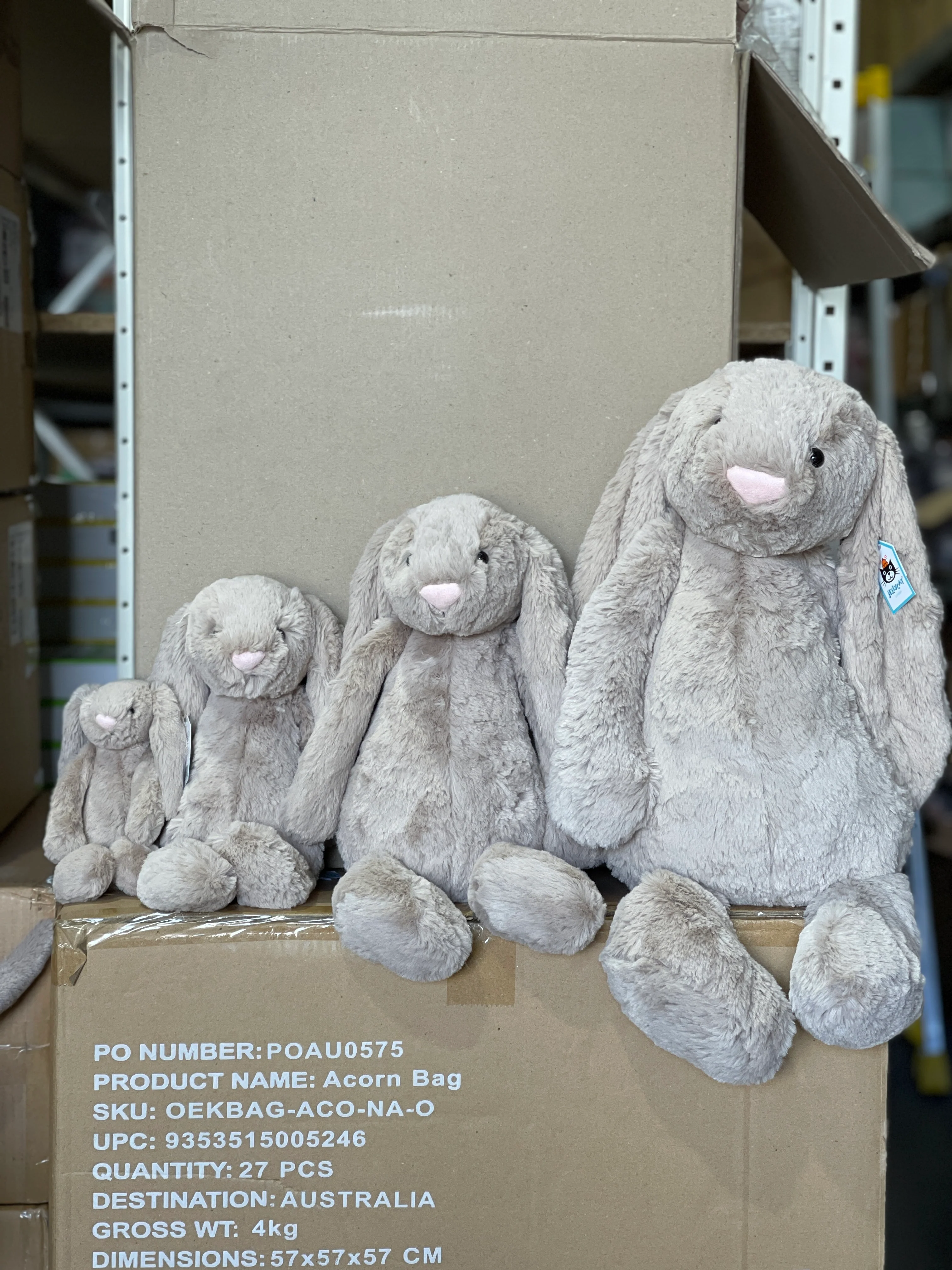 Jellycat Bashful Bunny Really Big - Beige - Image 4
