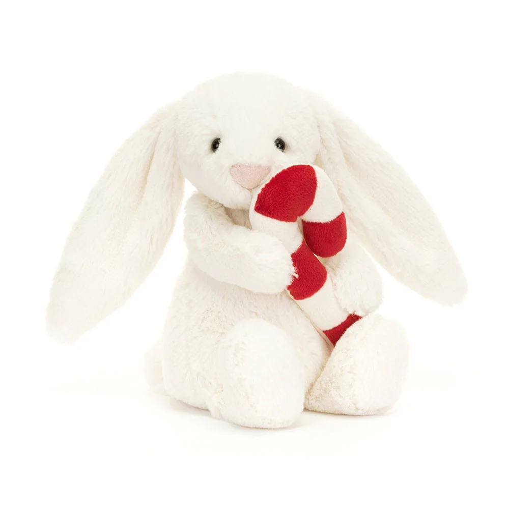 Jellycat Bashful Bunny with Candy Cane - Image 4