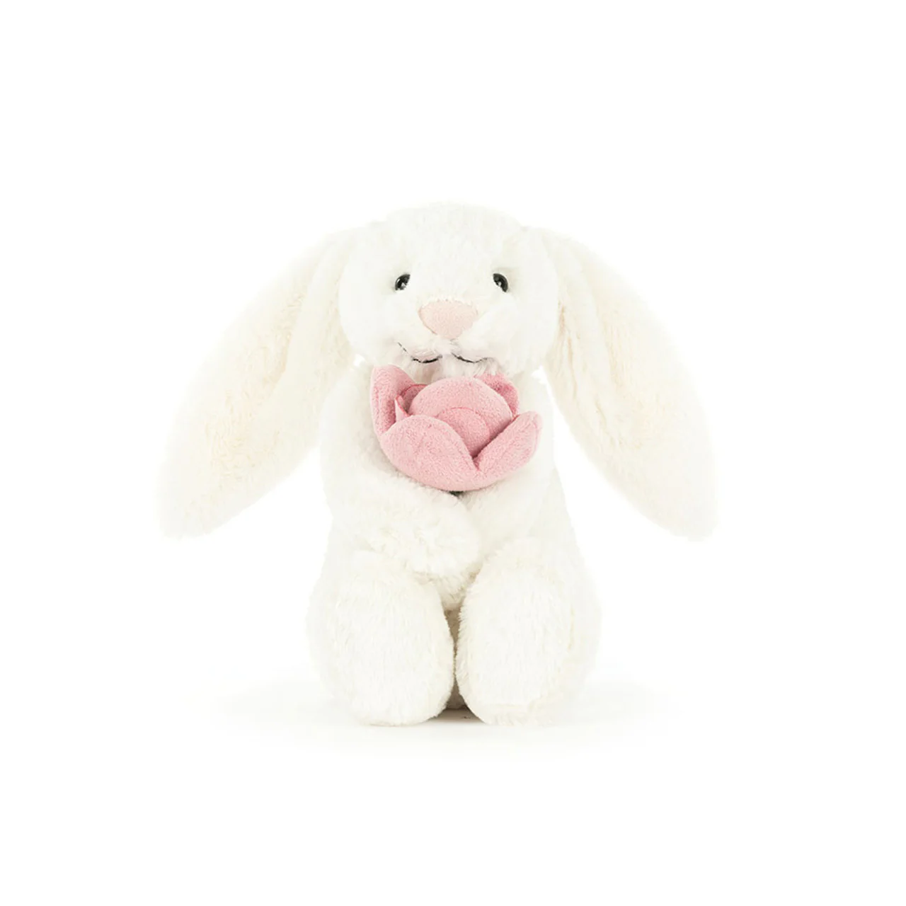 Jellycat Bashful Bunny With Peony Small - Image 4