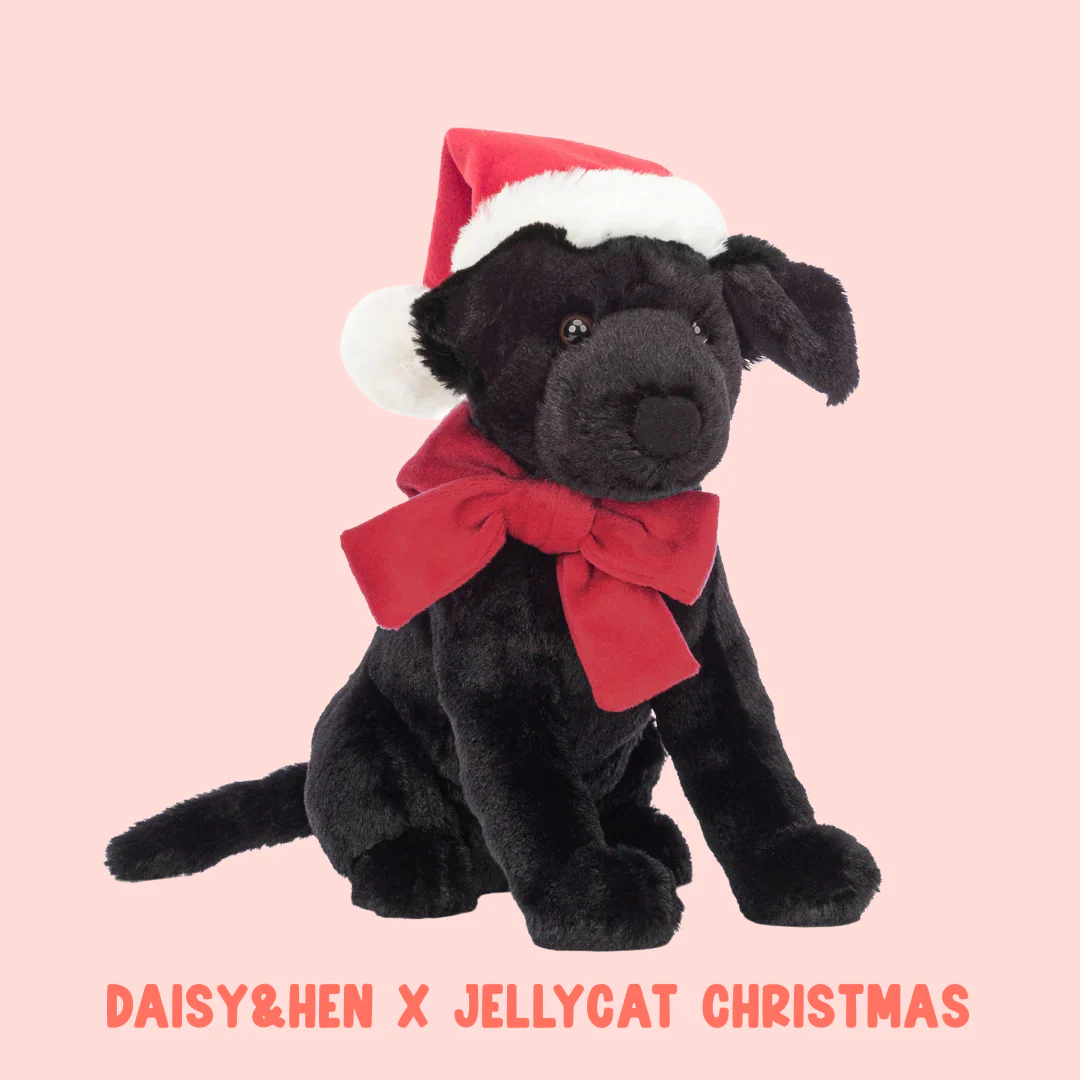 Jellycat Winter Warmer Pippa Black Labrador