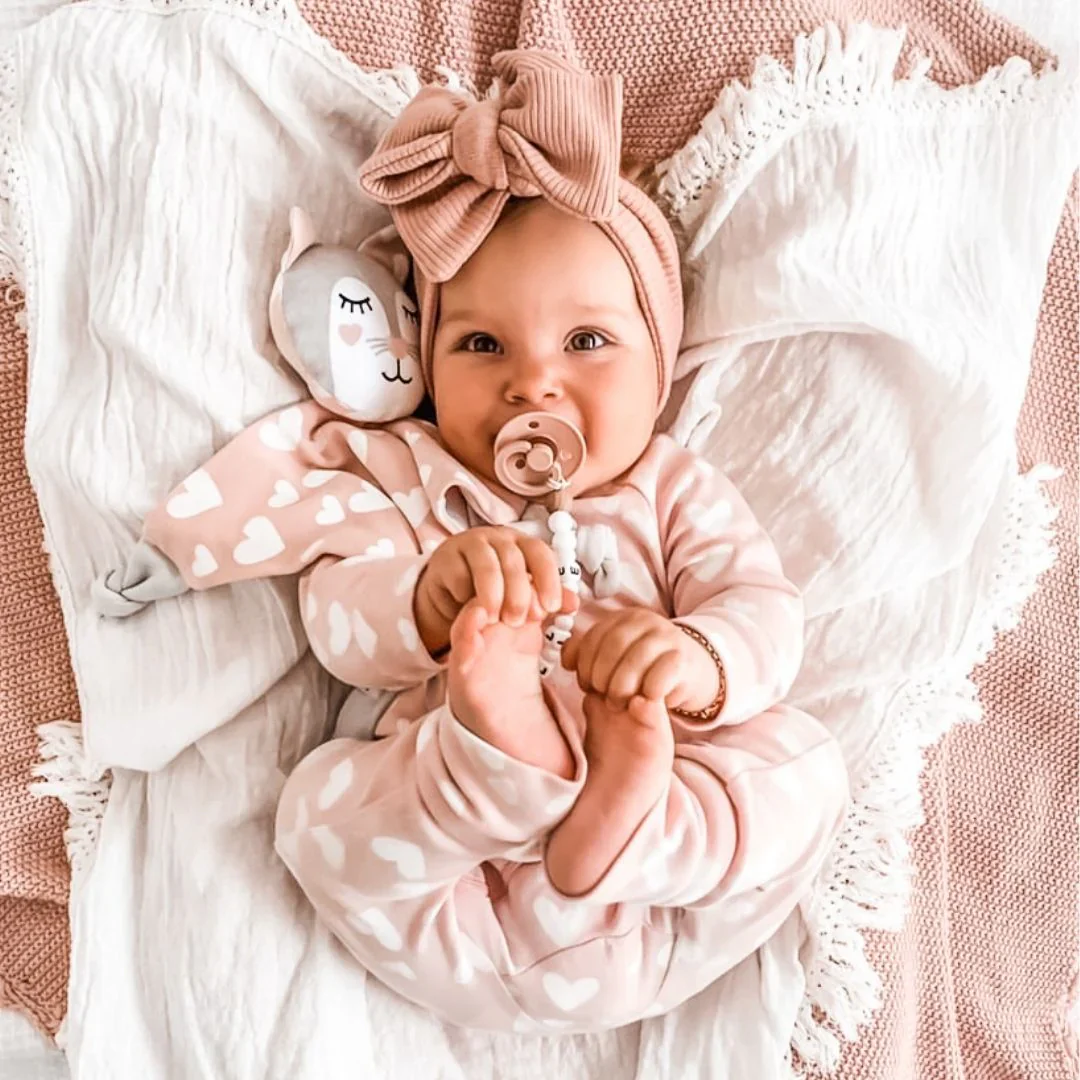 Organic Cotton Baby Comforter - Kitty - Image 2