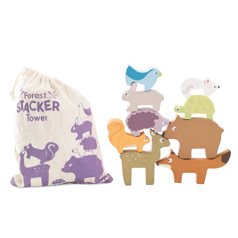 Petilou Forest Stacking Animals & Bag - Image 6