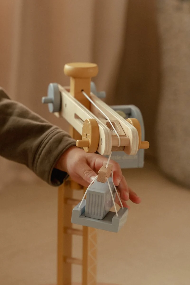 Wooden Crane and Train Track Set - Image 4
