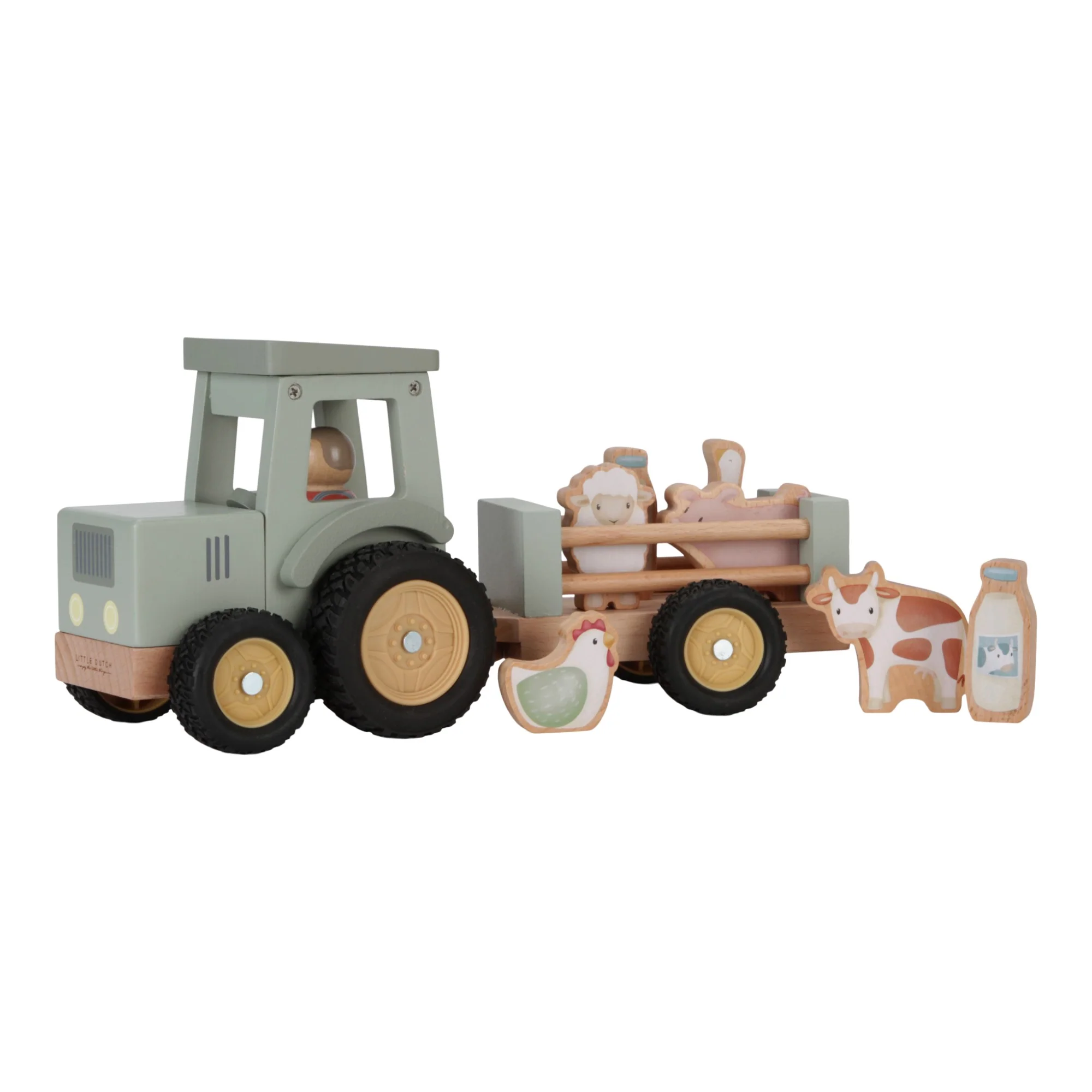 Little Farm Tractor With Trailer - Image 7