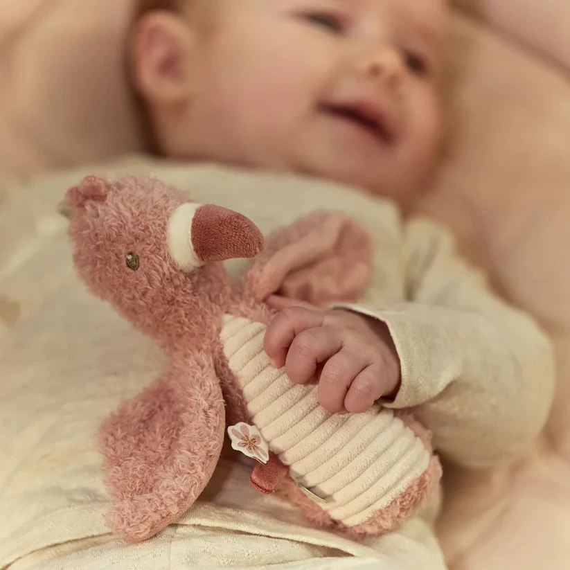 Safari Friends Squeaker with Rattle Flamingo - Image 3