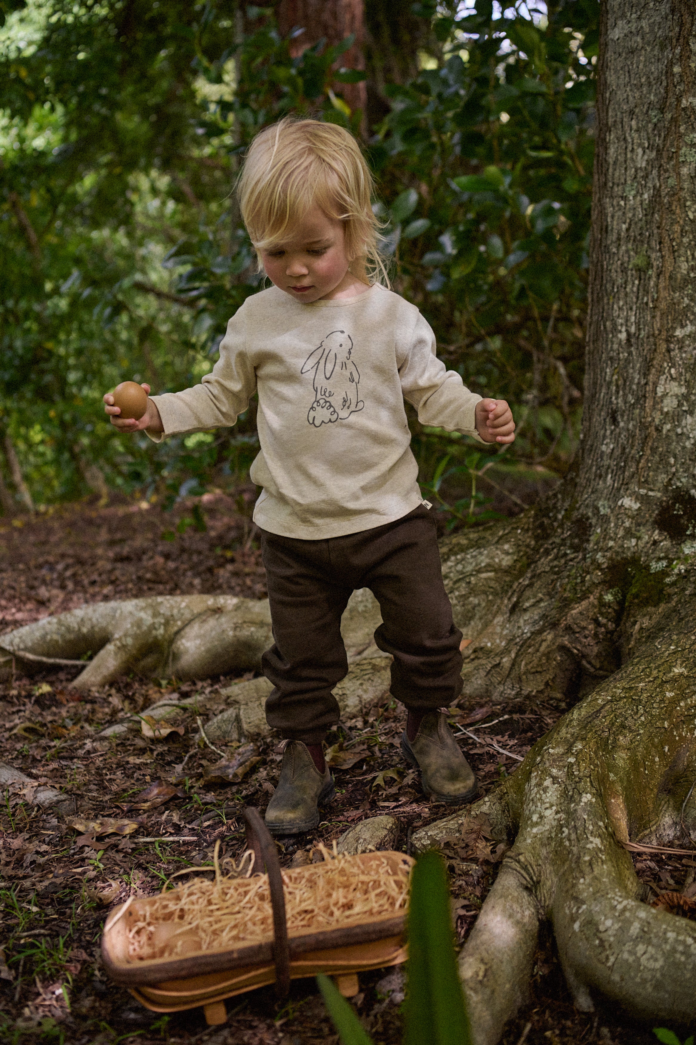 Long Sleeve River Tee - Bramble Bunny Print - Image 4