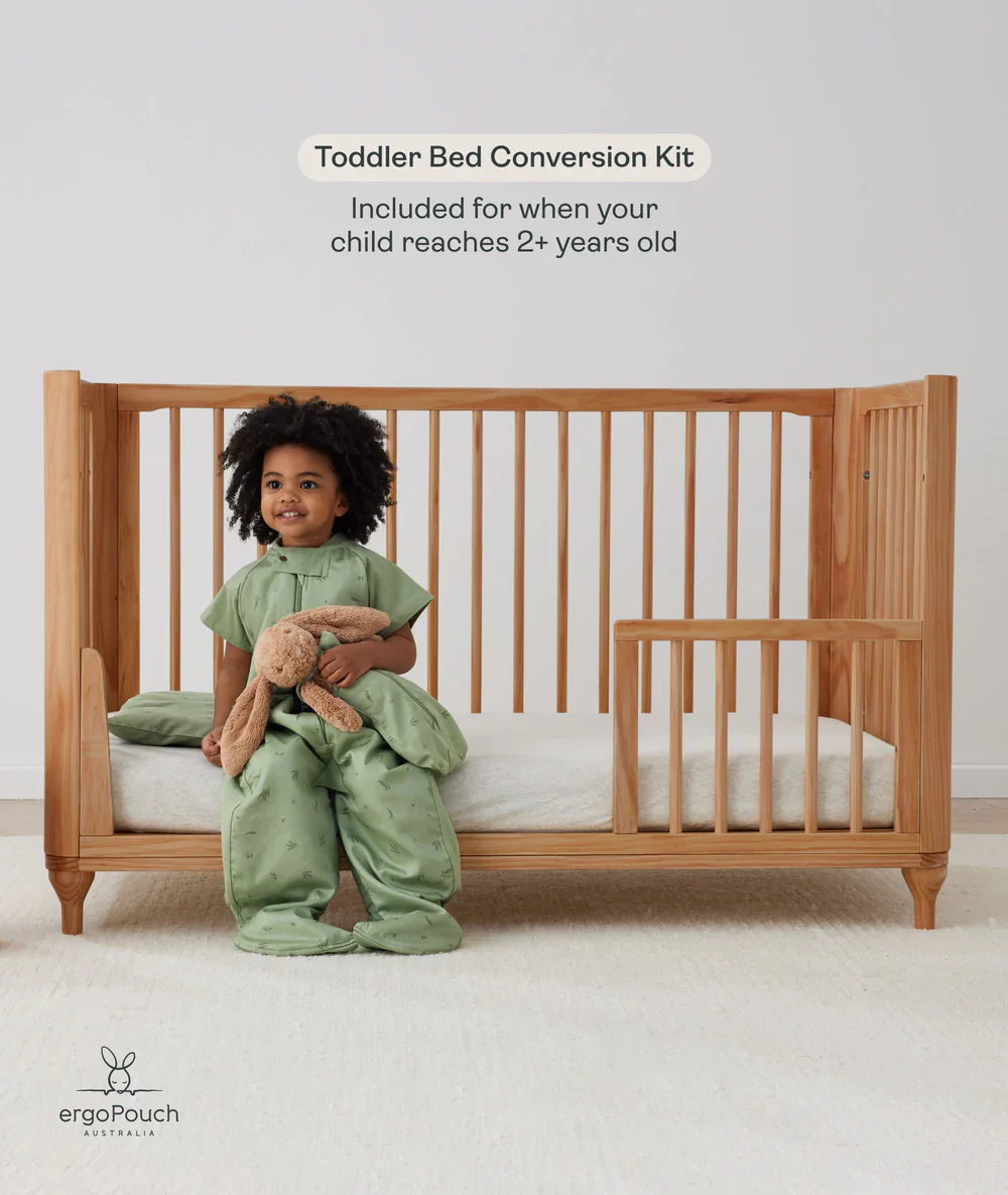 Lyra Convertible Cot Beechwood - Image 6