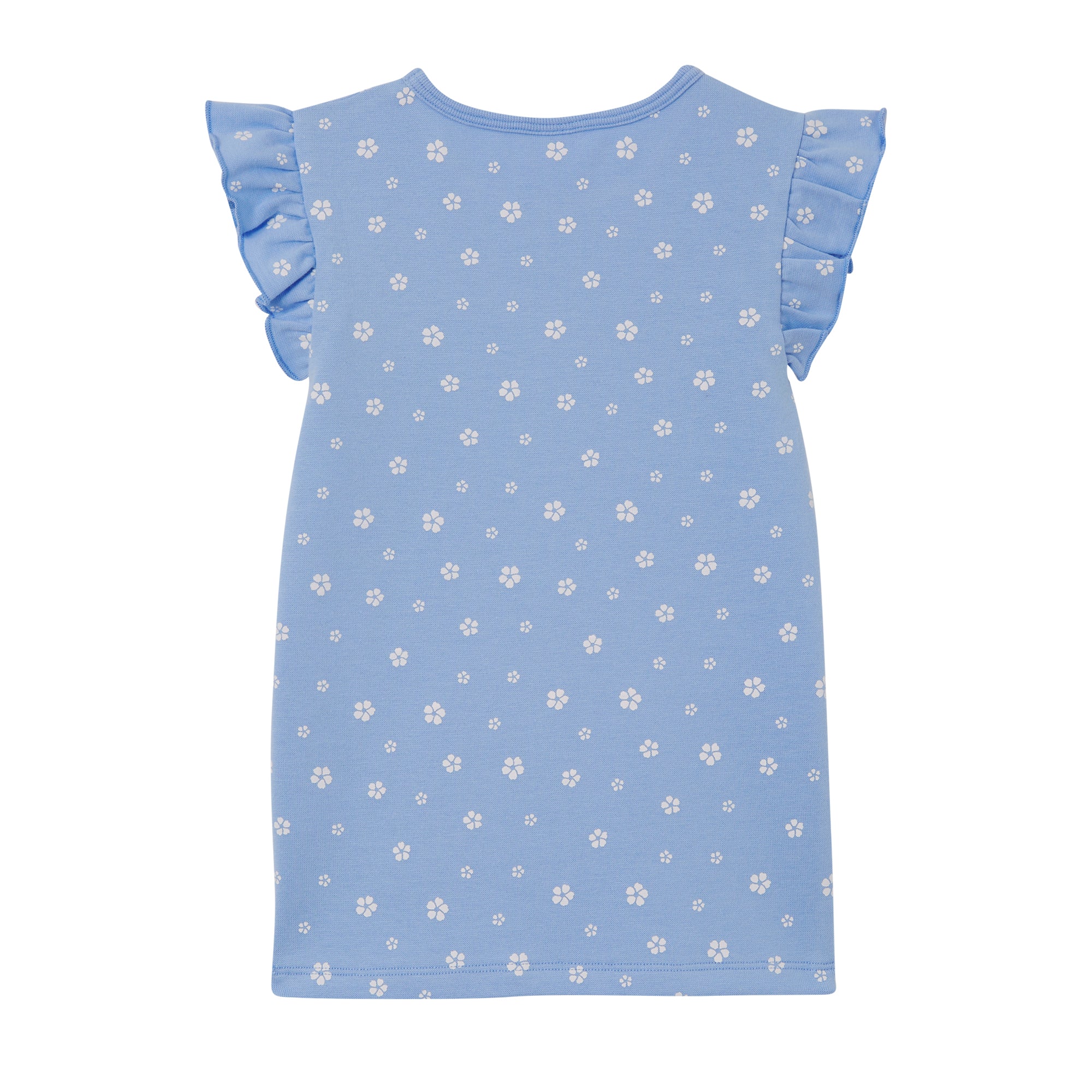 Milky Cornflower Frill Tee - Cornflower - Image 2
